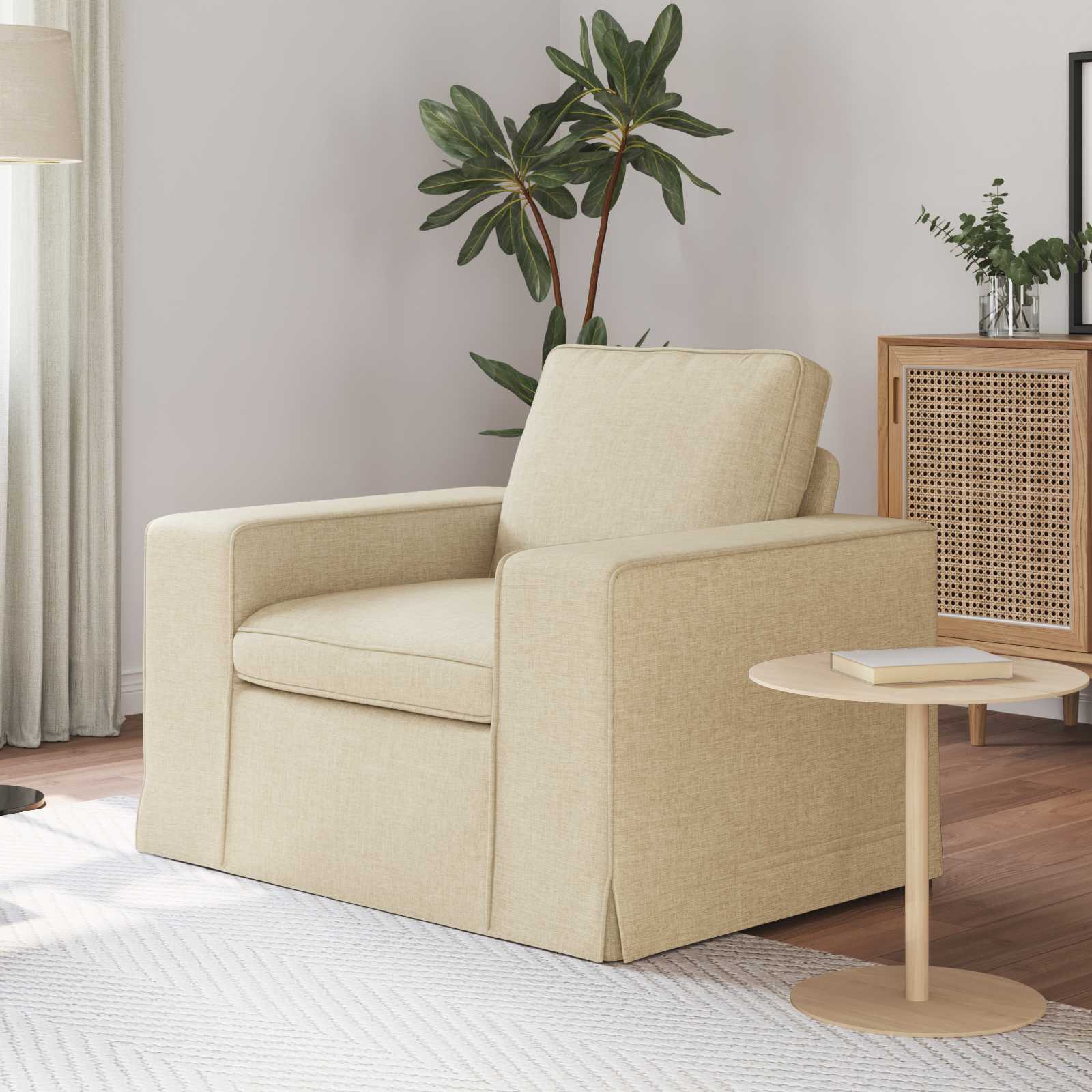 Canapé 60cm Crème Métал - XIOS