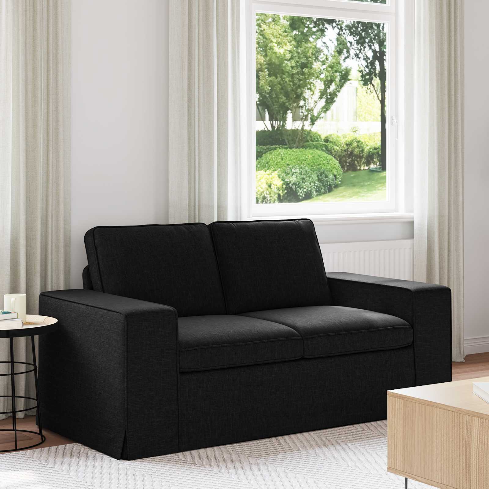 Canapé 120cm Noir Métал - XIOS