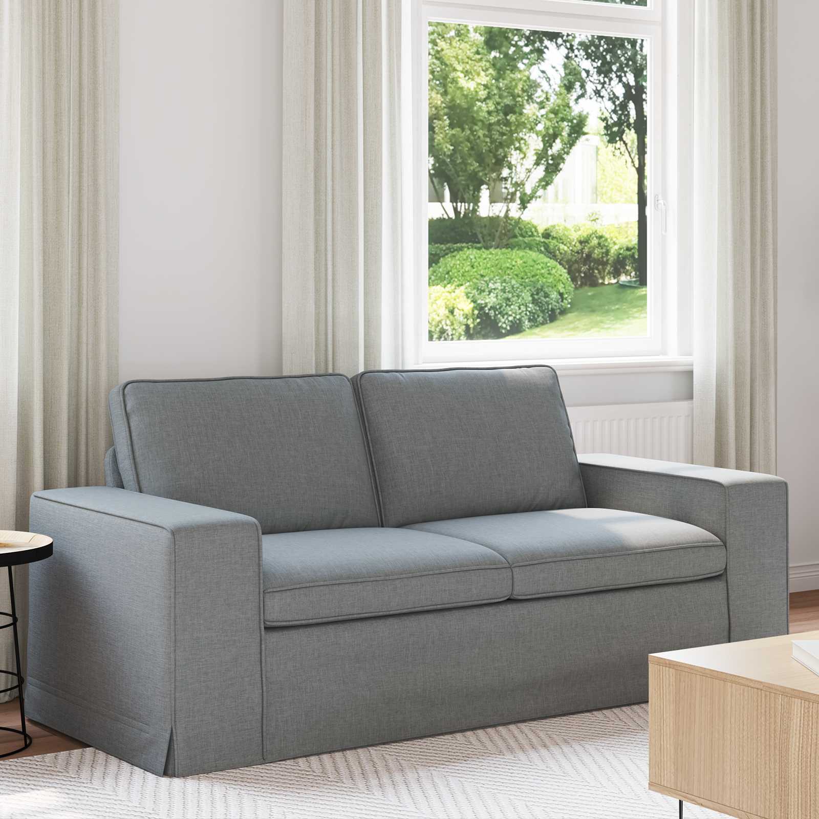 Canapé 140cm Gris clair Métал - XIOS