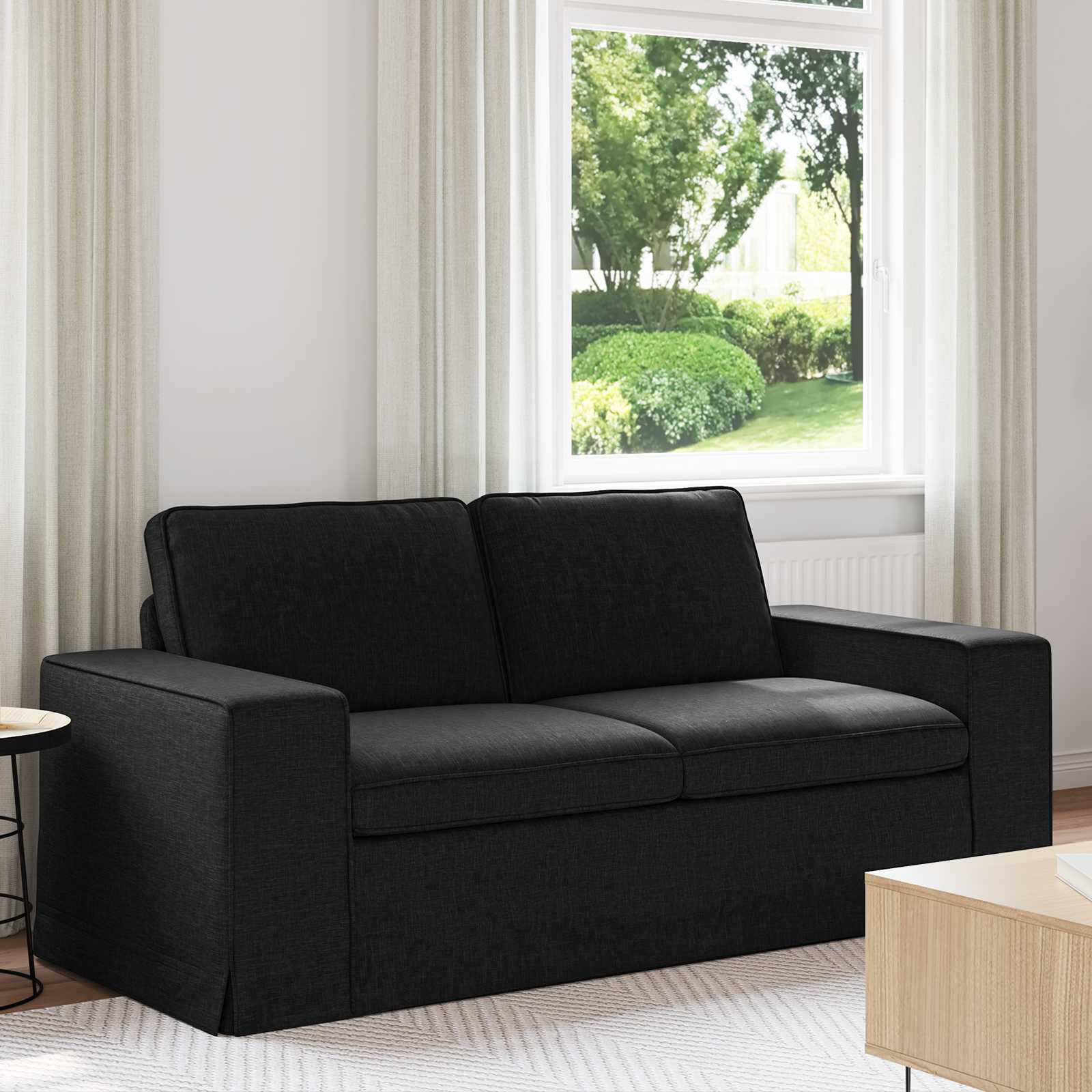Canapé 140cm Noir Métал - XIOS