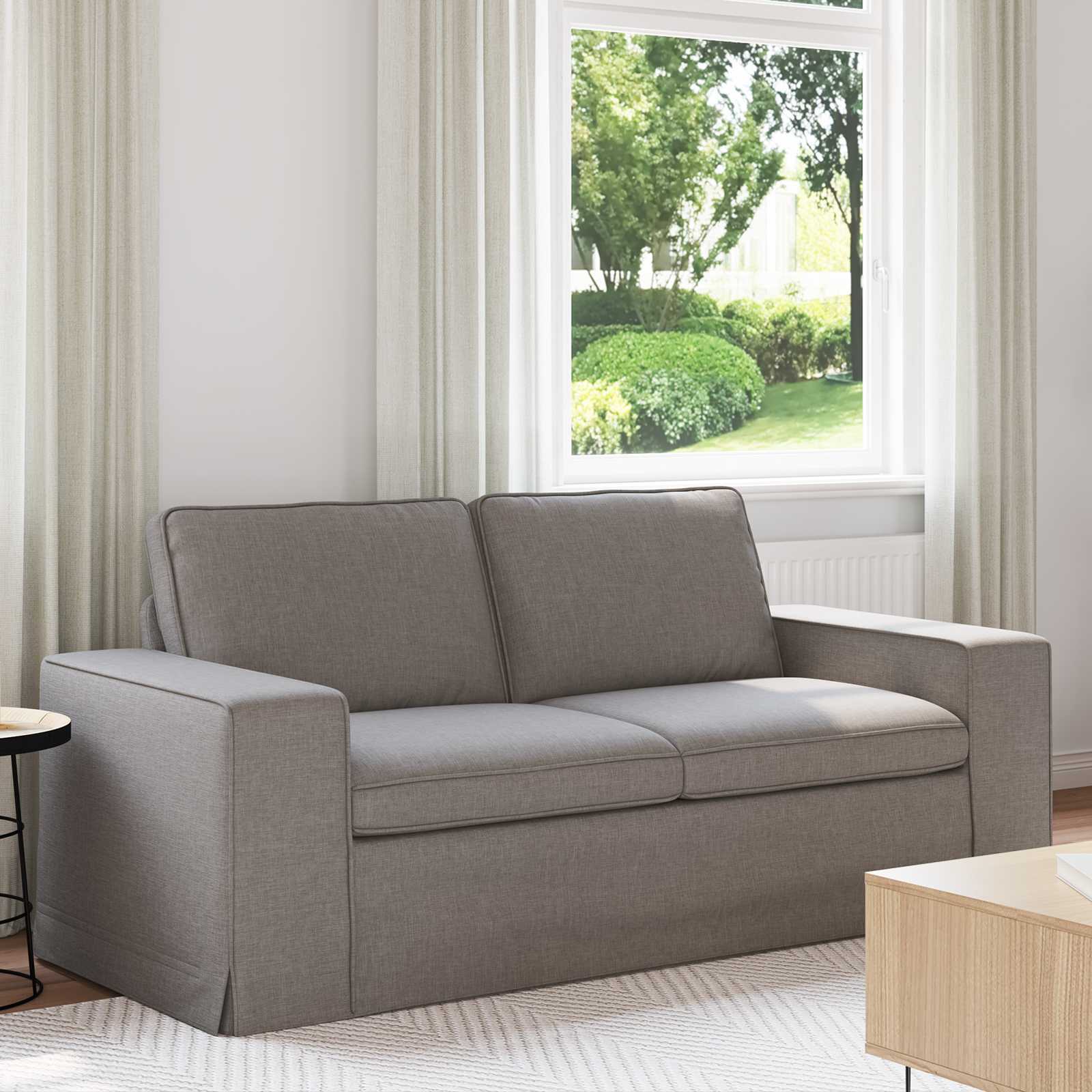 Canapé 140cm Taupe Métал - XIOS