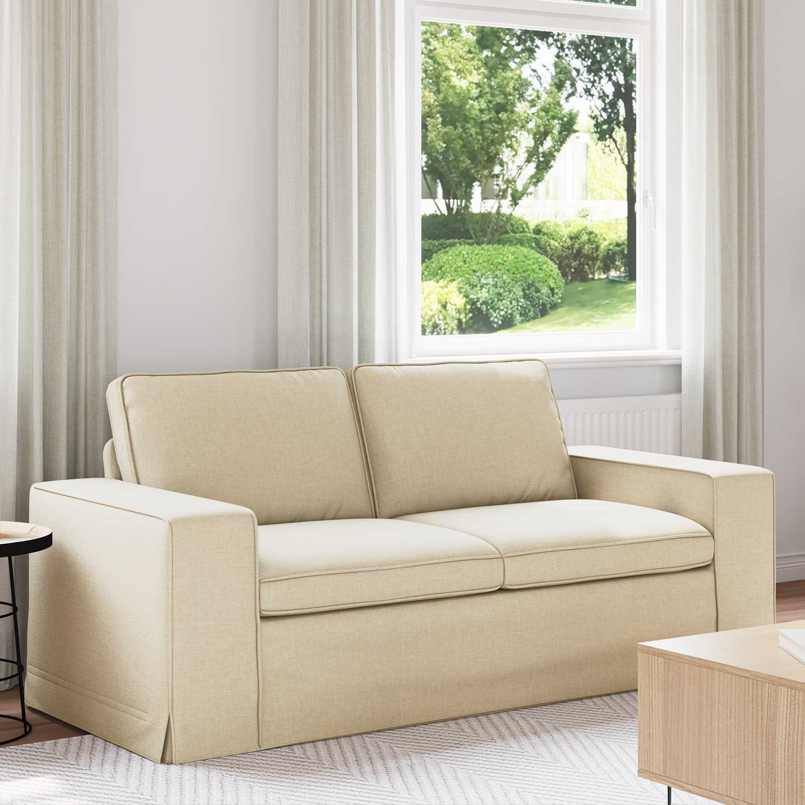 Canapé 140cm Crème Métал - XIOS