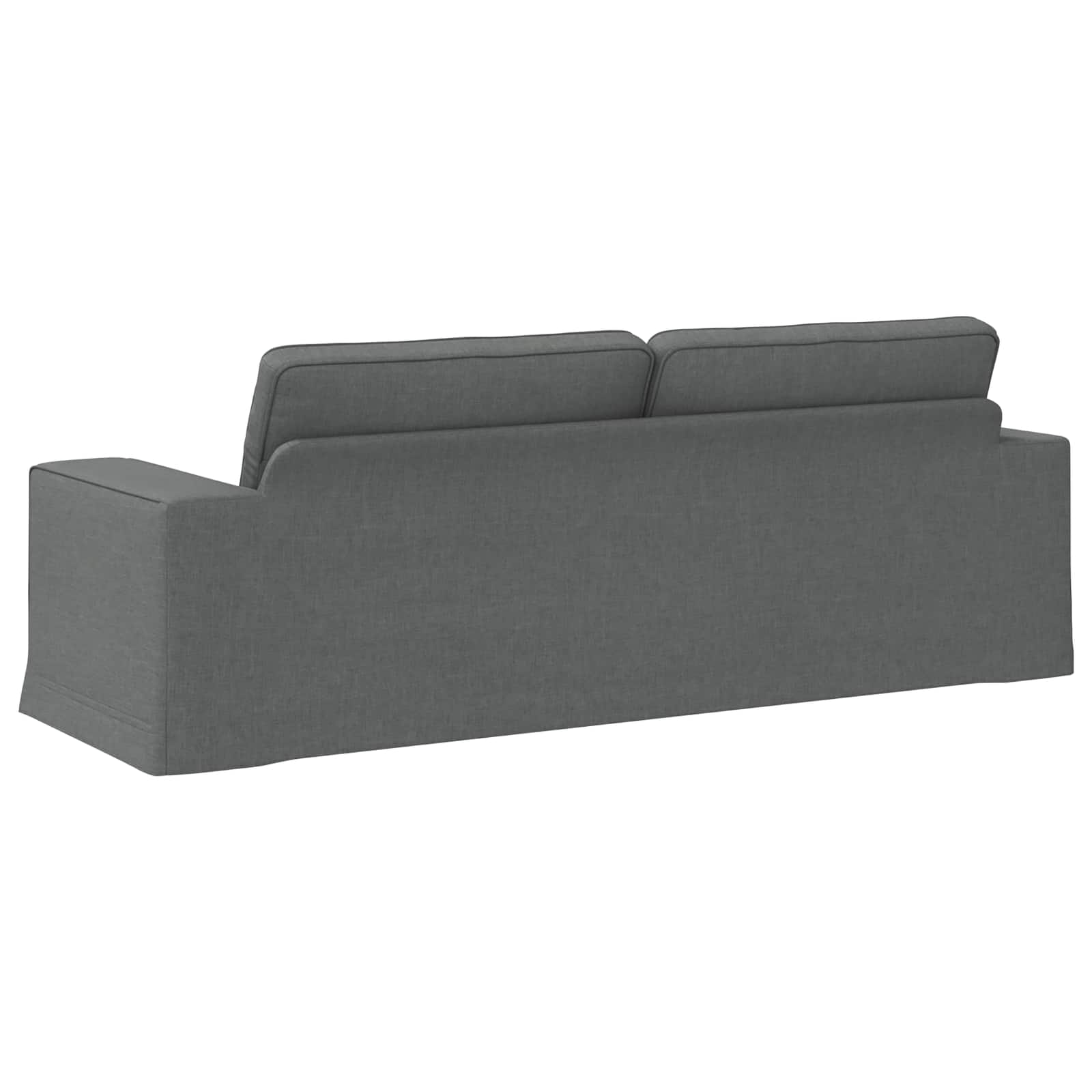 Canapé Gris foncé 222 x 80 x 82 cm tissu