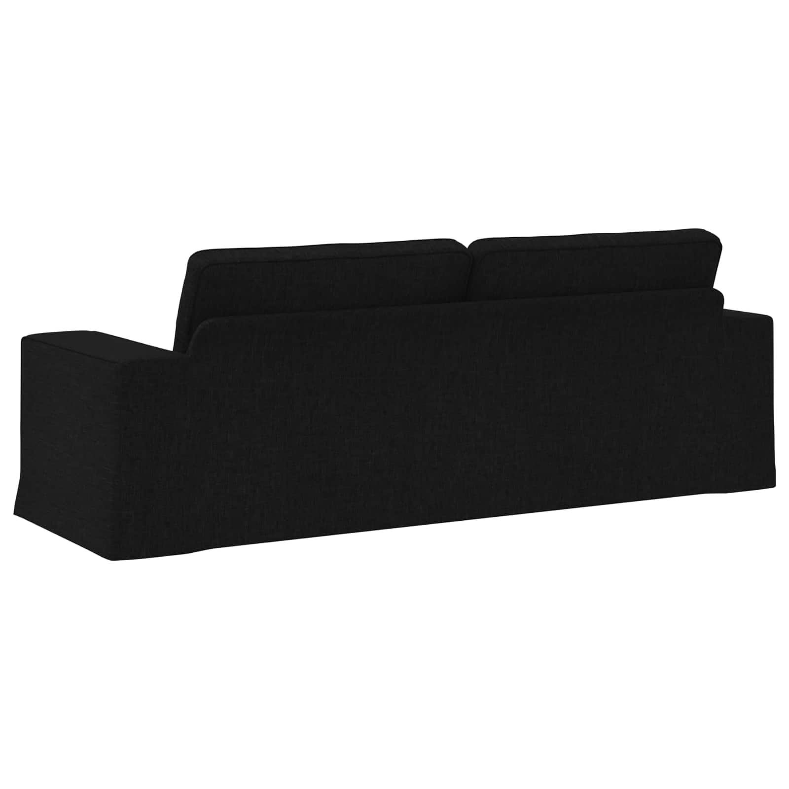Canapé Noir 222 x 80 x 82 cm tissu