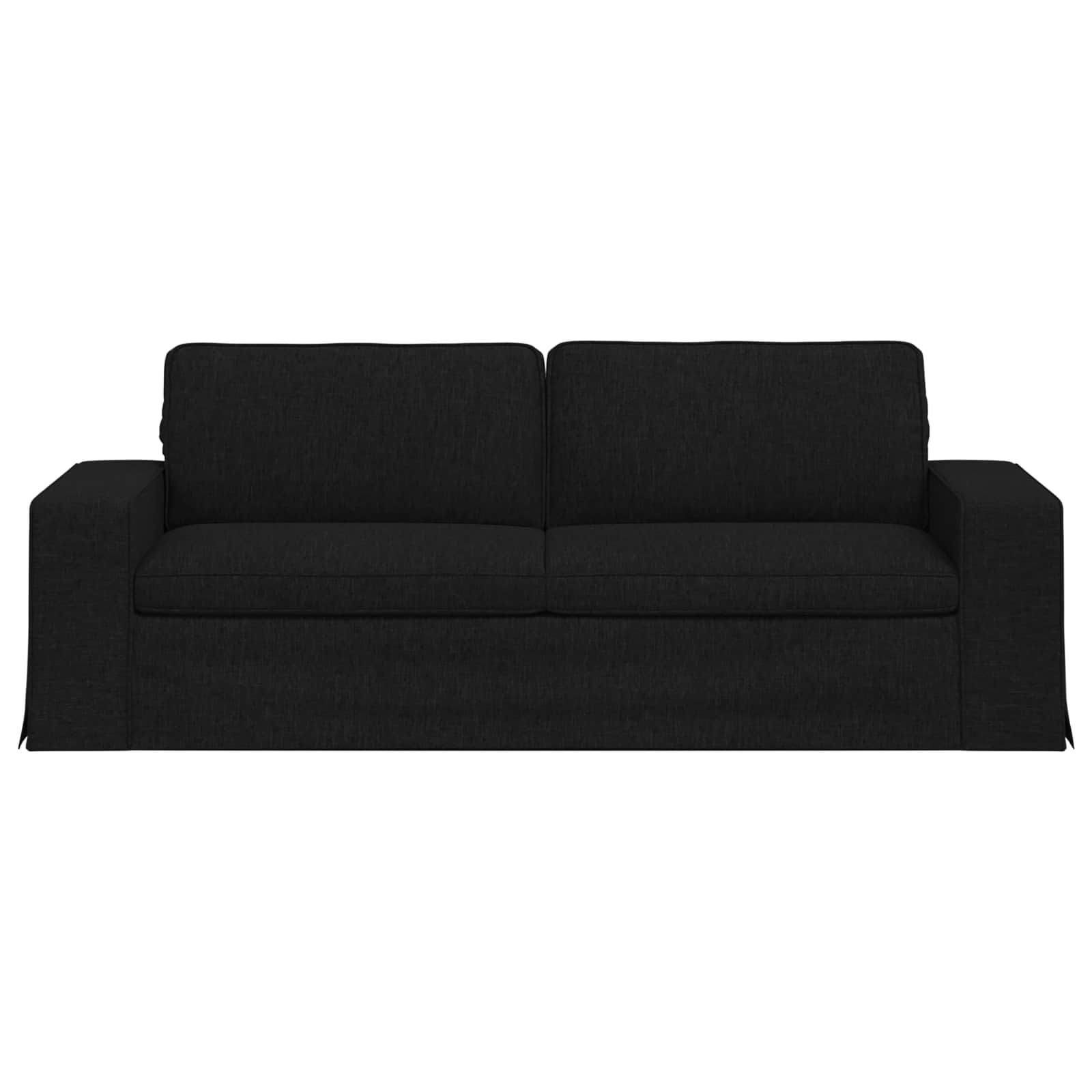 Canapé Noir 222 x 80 x 82 cm tissu