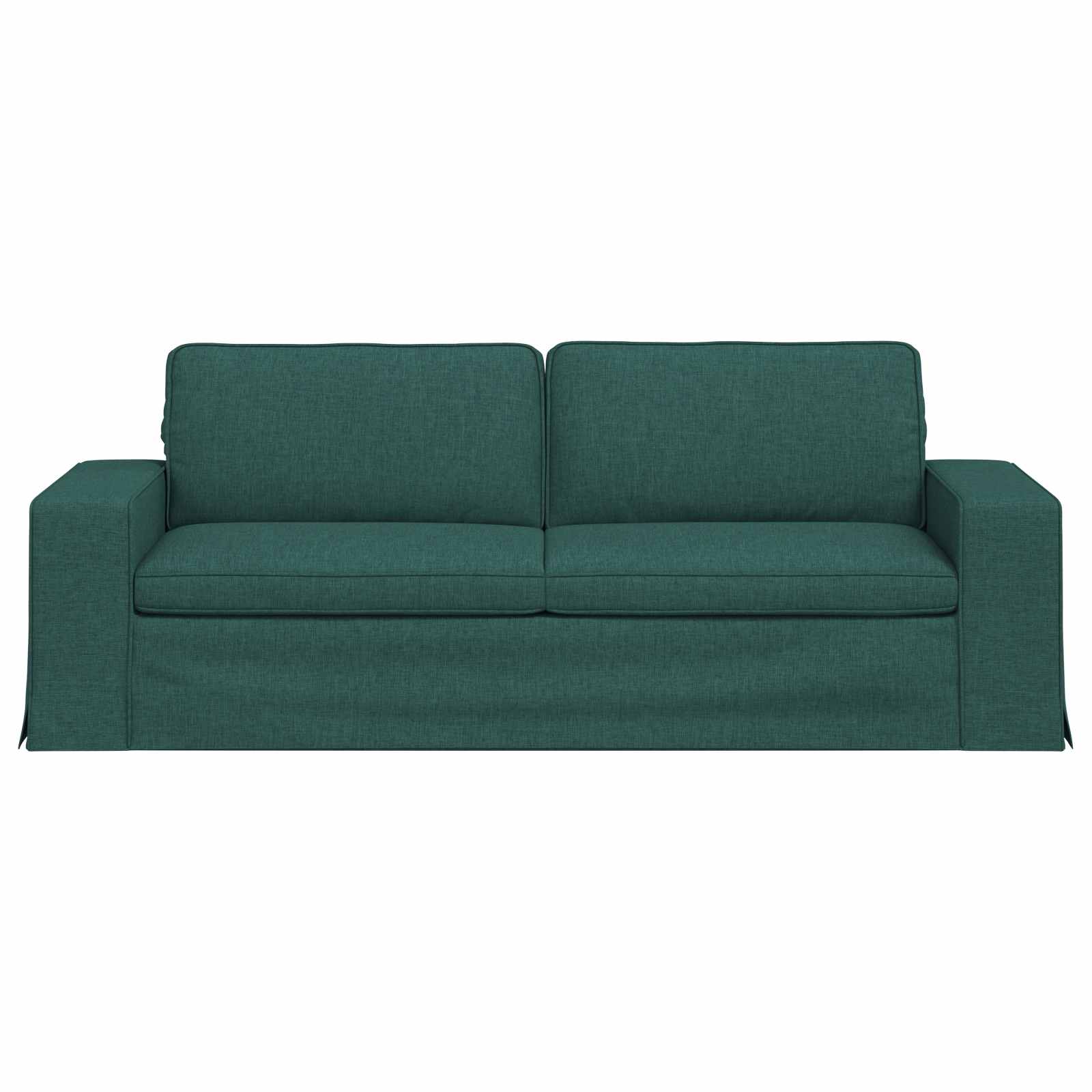 Canapé Vert foncé 222 x 80 x 82 cm tissu