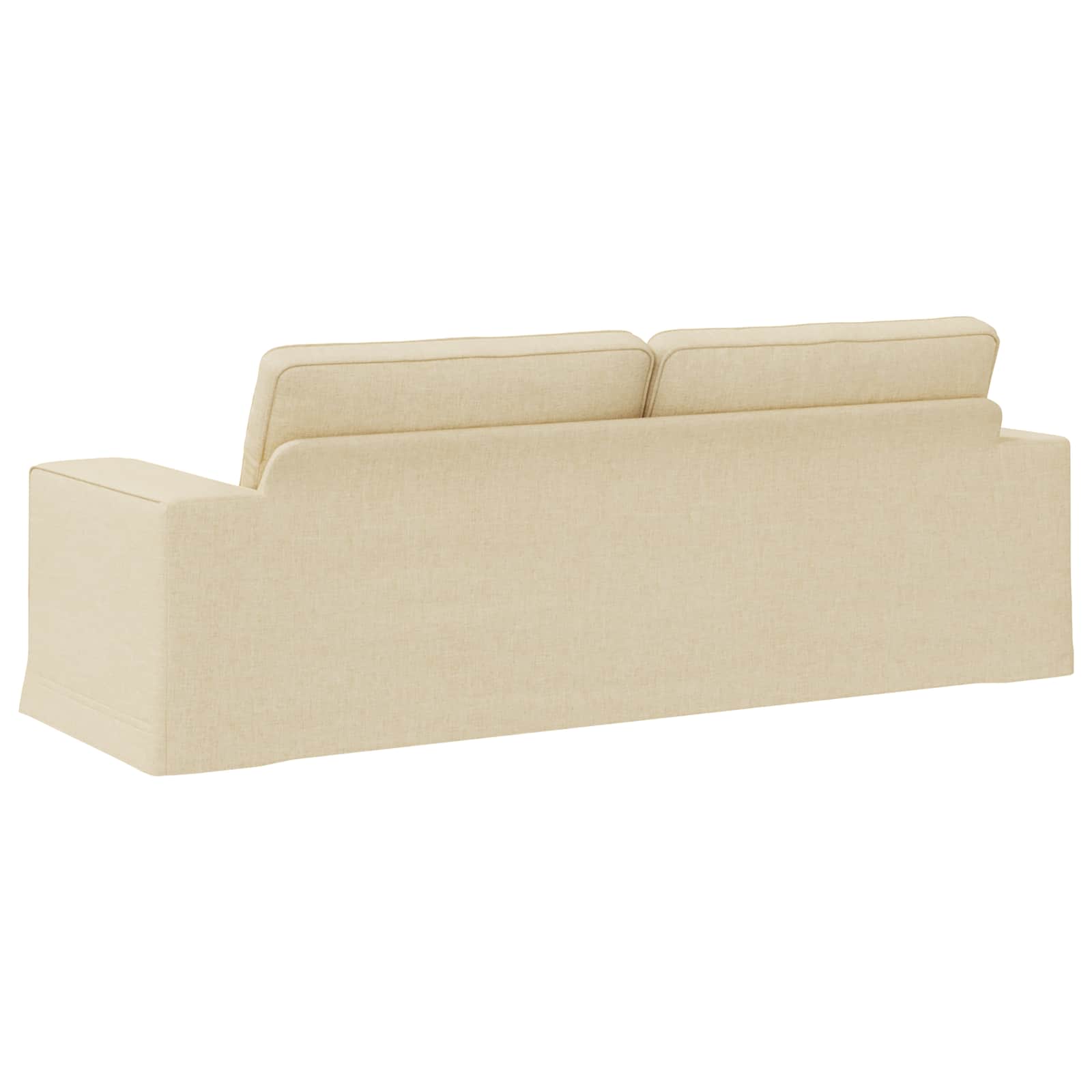 Canapé Crème 222 x 80 x 82 cm tissu