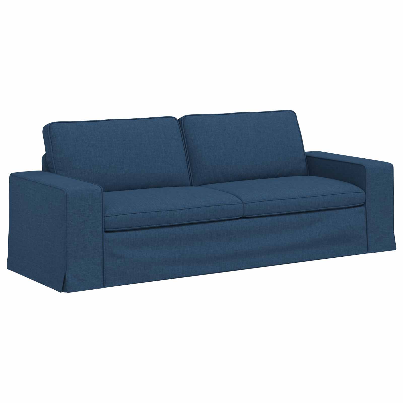 Canapé Bleu 222 x 80 x 82 cm tissu