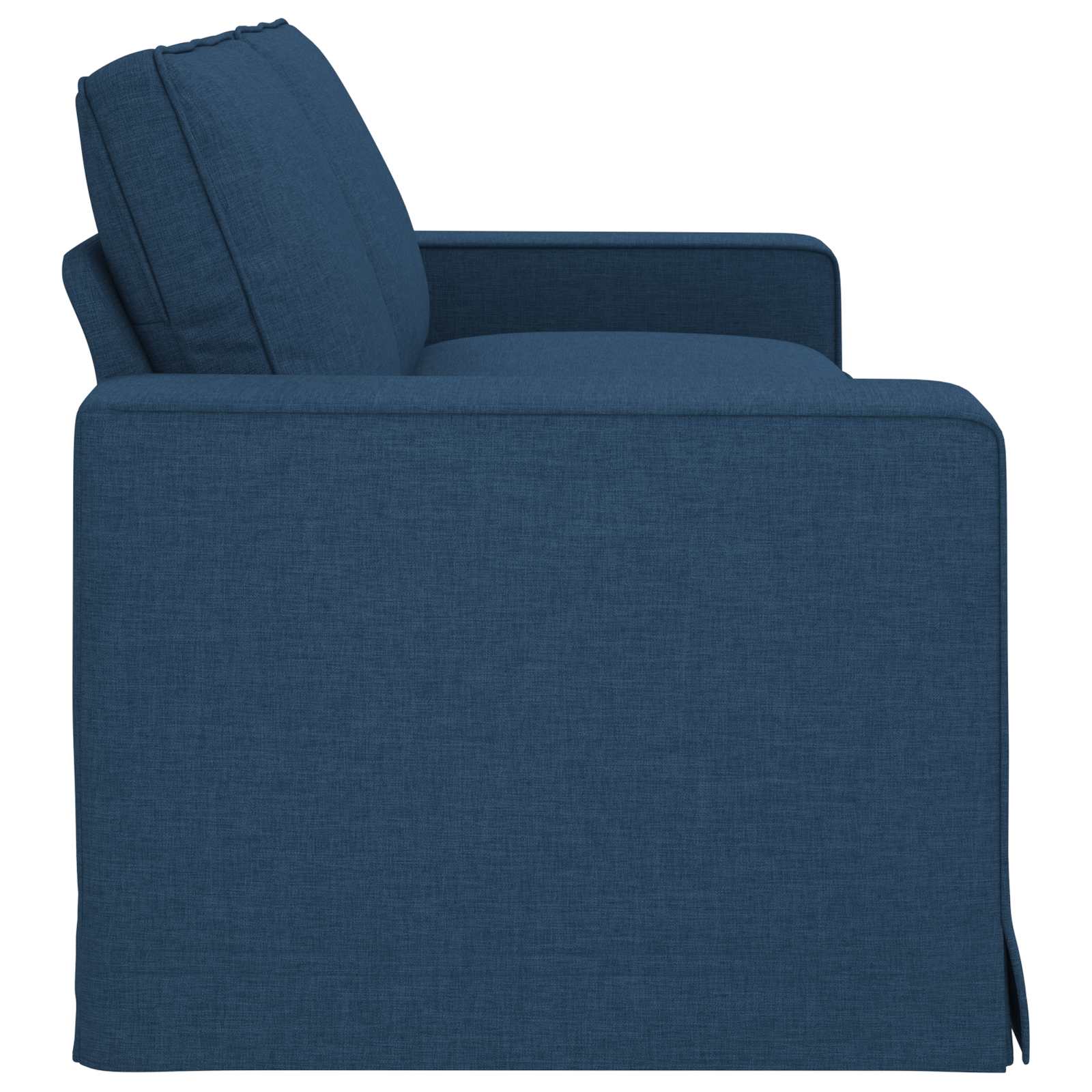 Canapé Bleu 222 x 80 x 82 cm tissu