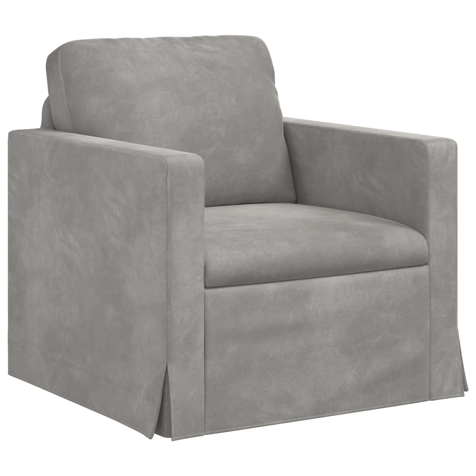 Canapé Gris clair 78 x 78 x 80 cm Velours - XIOS