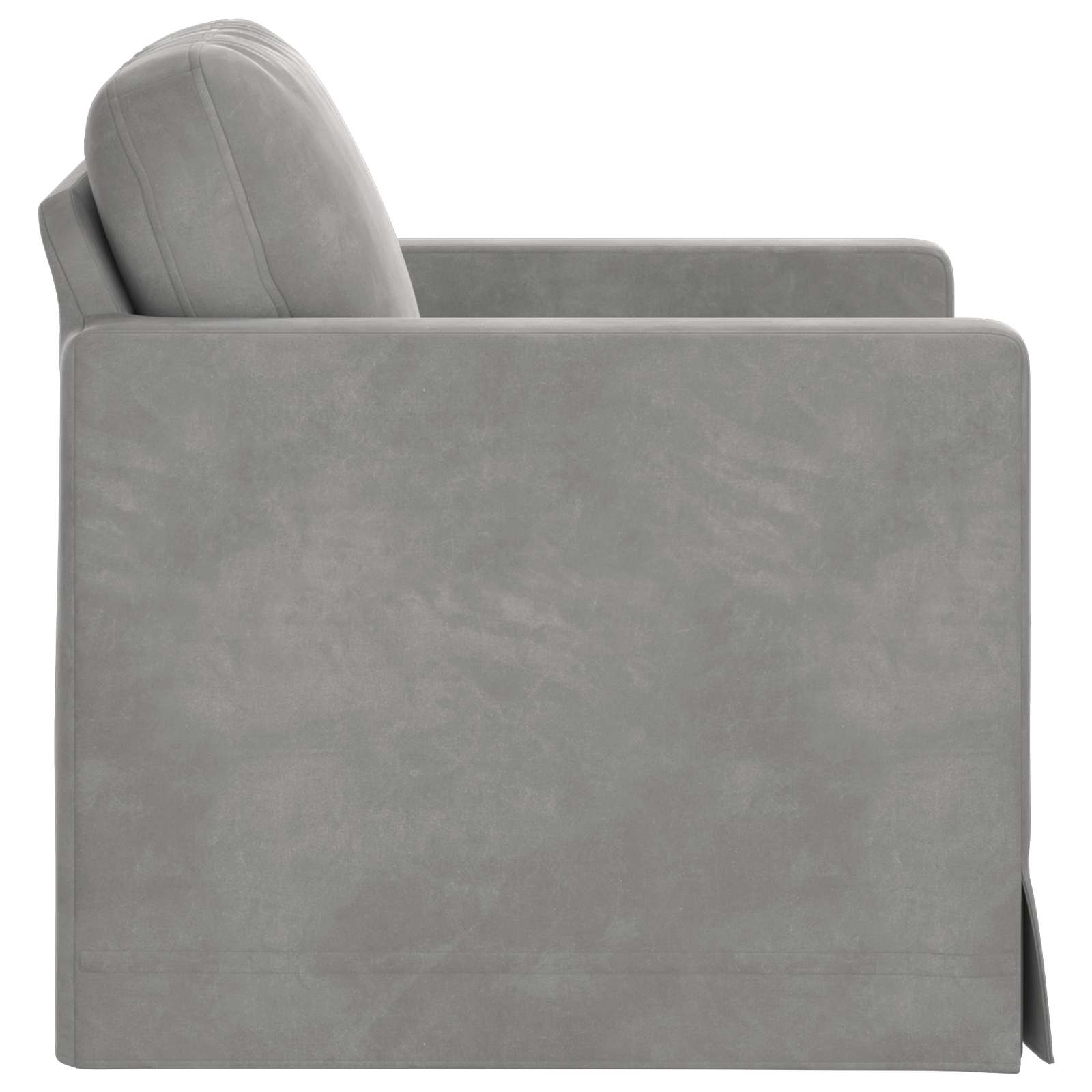 Canapé Gris clair 78 x 78 x 80 cm Velours - XIOS