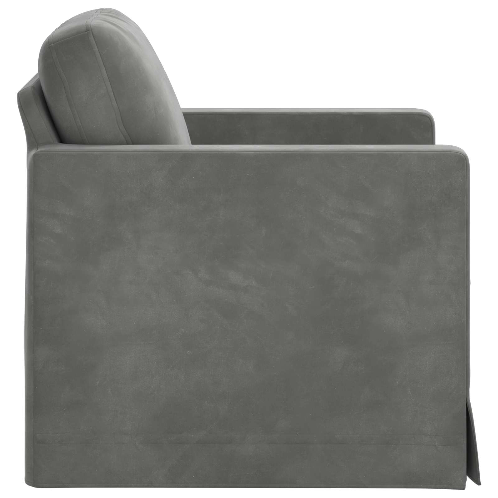 Canapé Gris foncé 78 x 78 x 80 cm Velours - XIOS