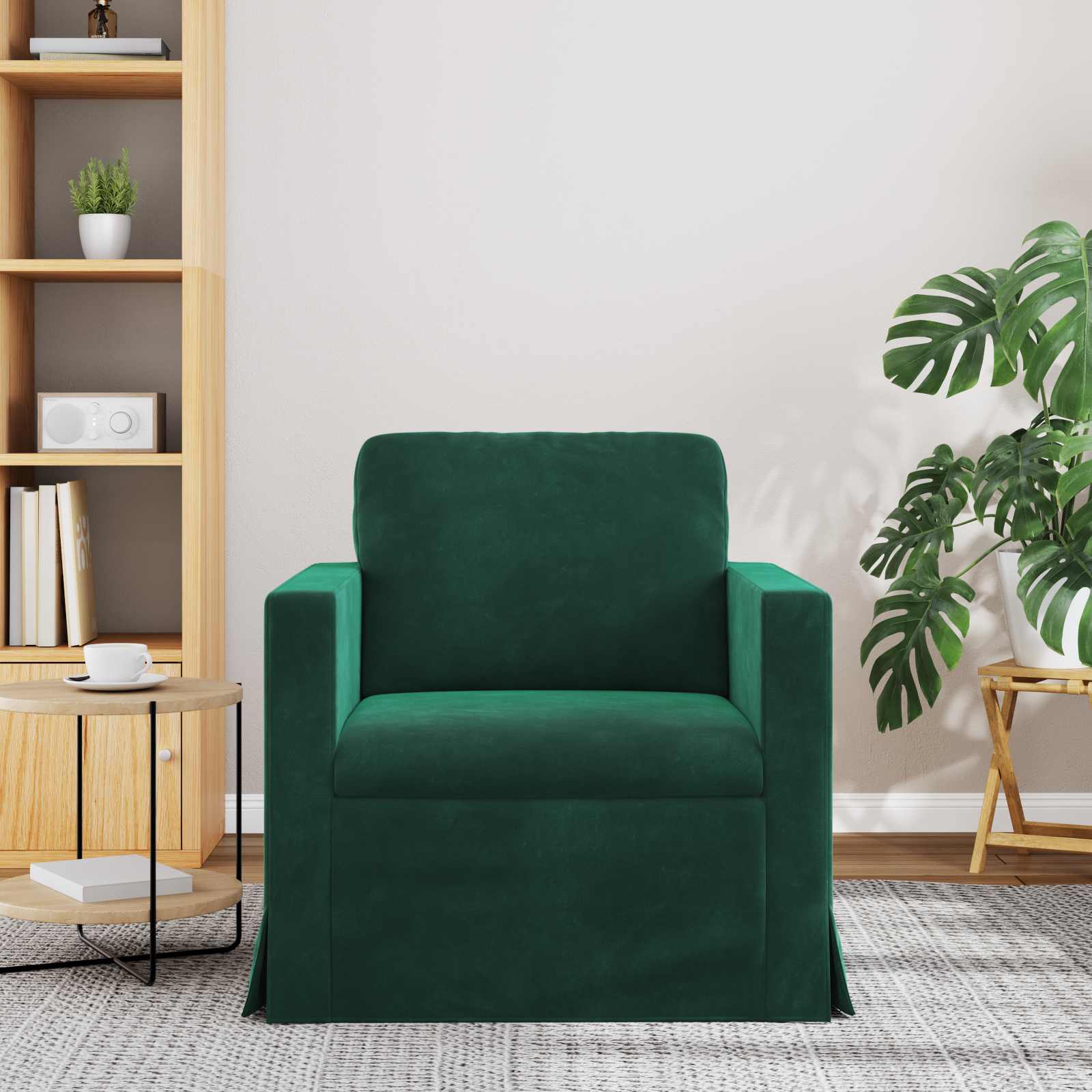Canapé Vert foncé 78 x 78 x 80 cm Velours - XIOS