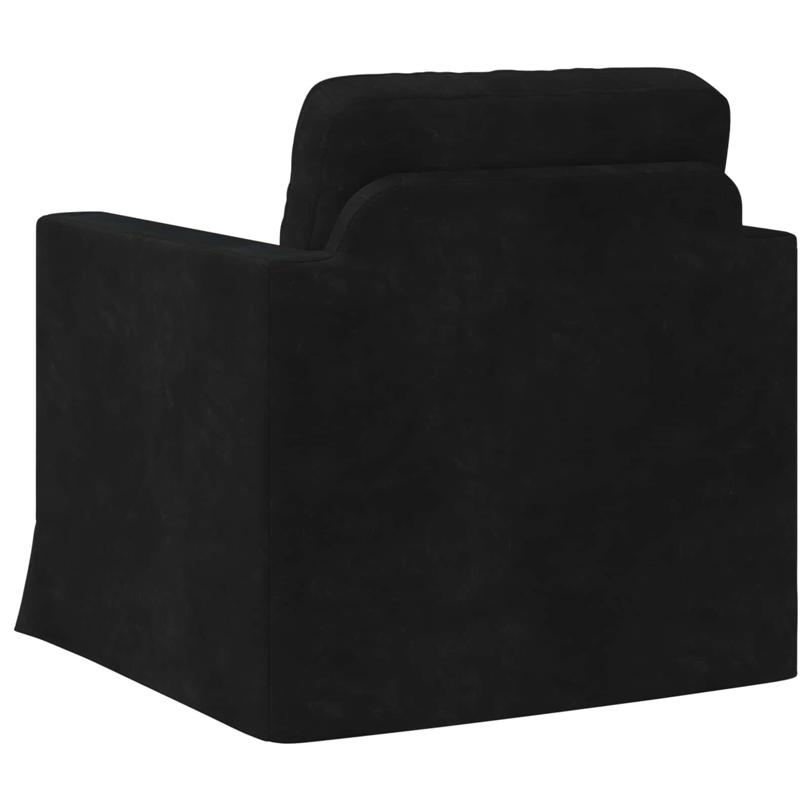 Canapé Noir 78 x 78 x 80 cm Velours - XIOS
