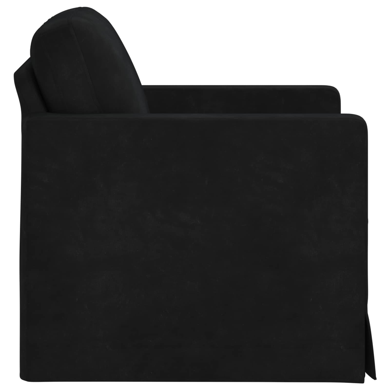 Canapé Noir 78 x 78 x 80 cm Velours - XIOS
