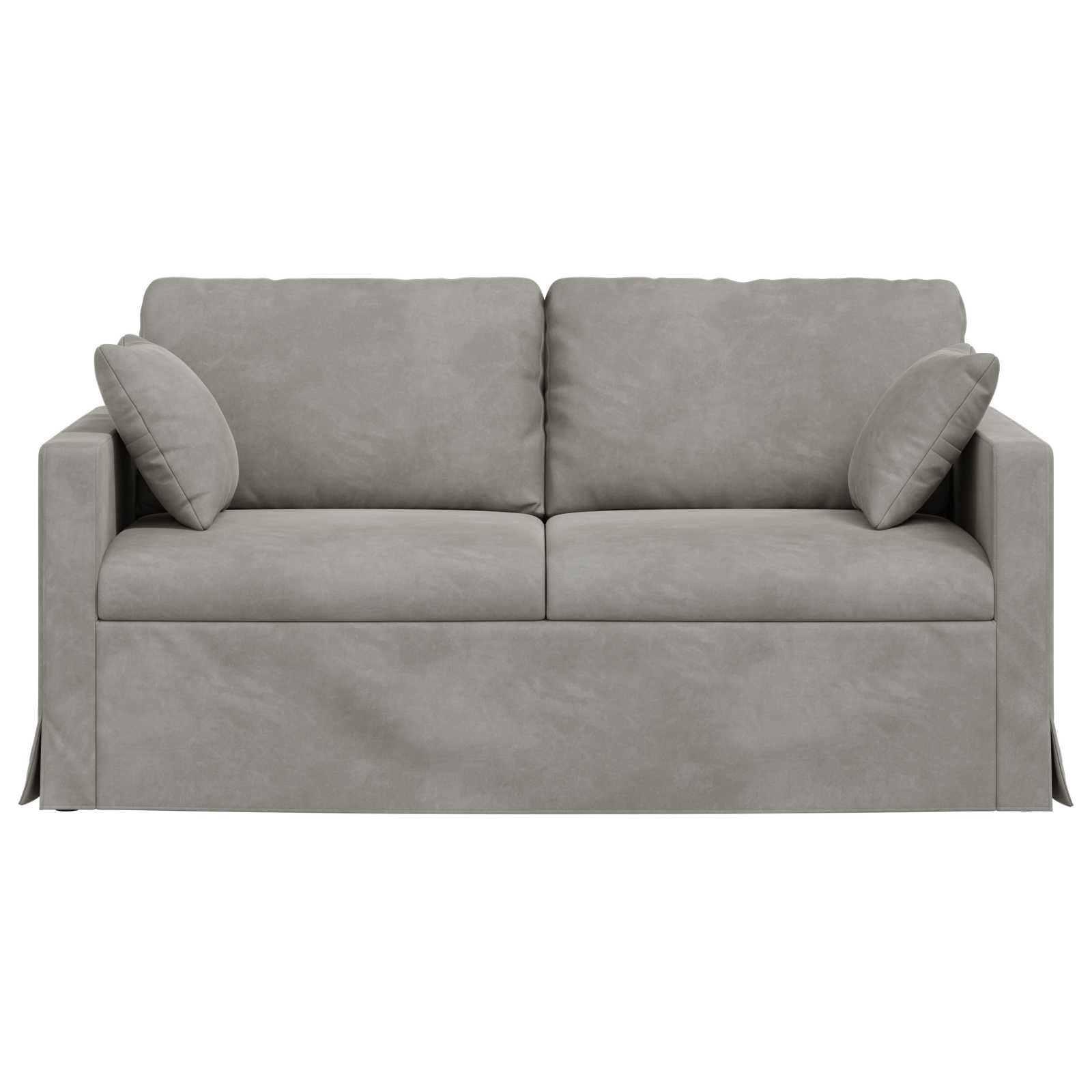 Canapé Gris clair 158 x 78 x 80 cm Velours - XIOS