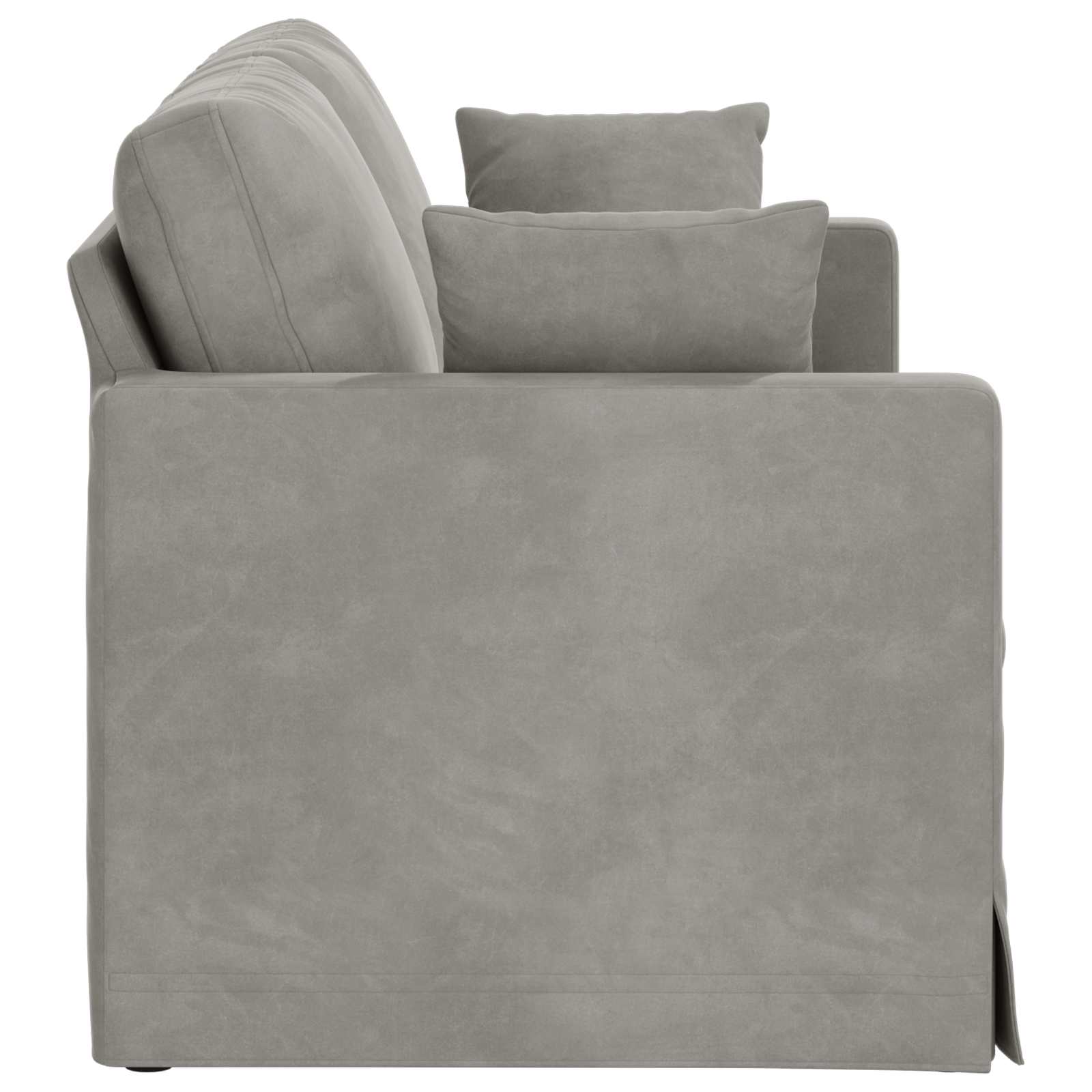 Canapé Gris clair 158 x 78 x 80 cm Velours - XIOS