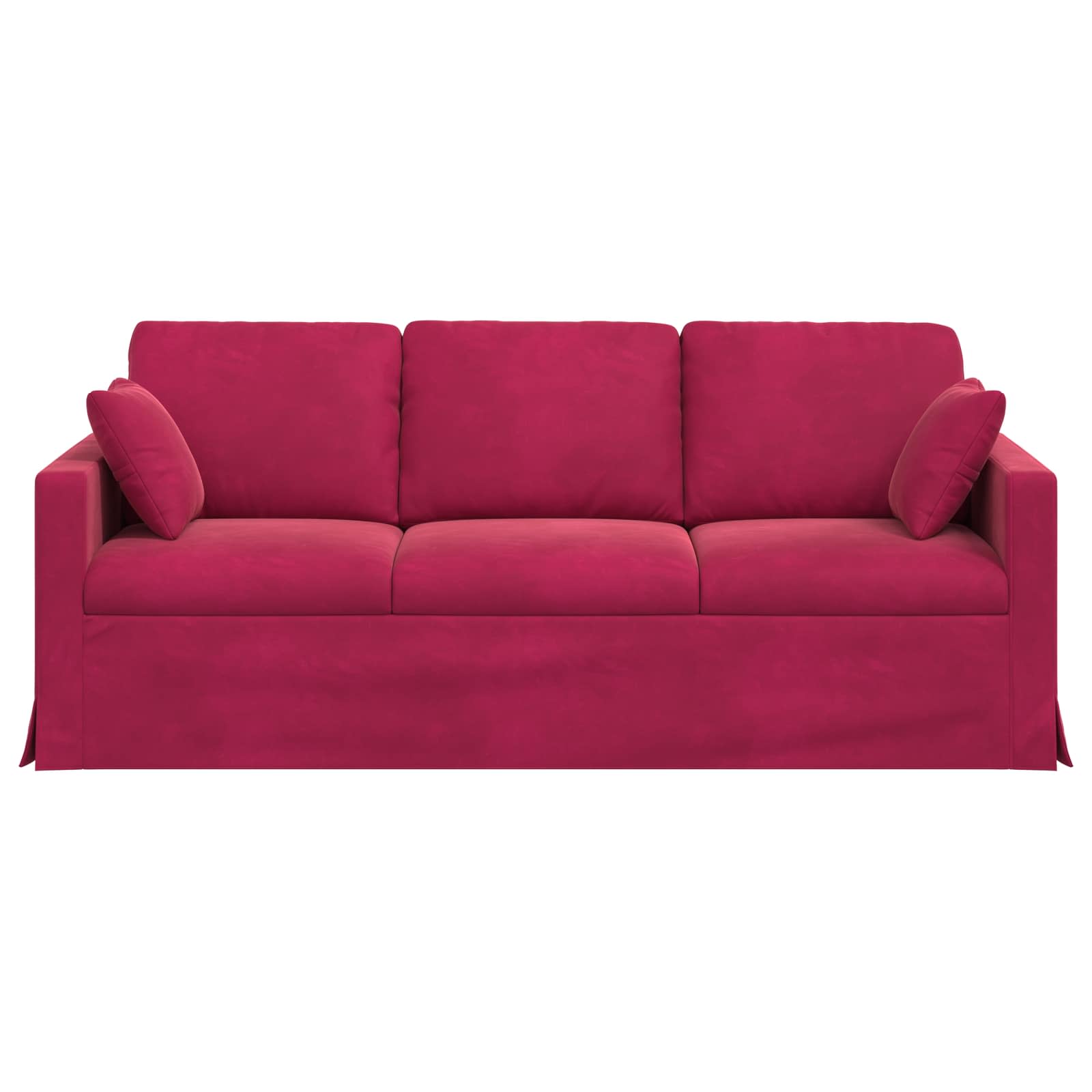 Canapé Bordeaux 198 x 78 x 80 cm Velours