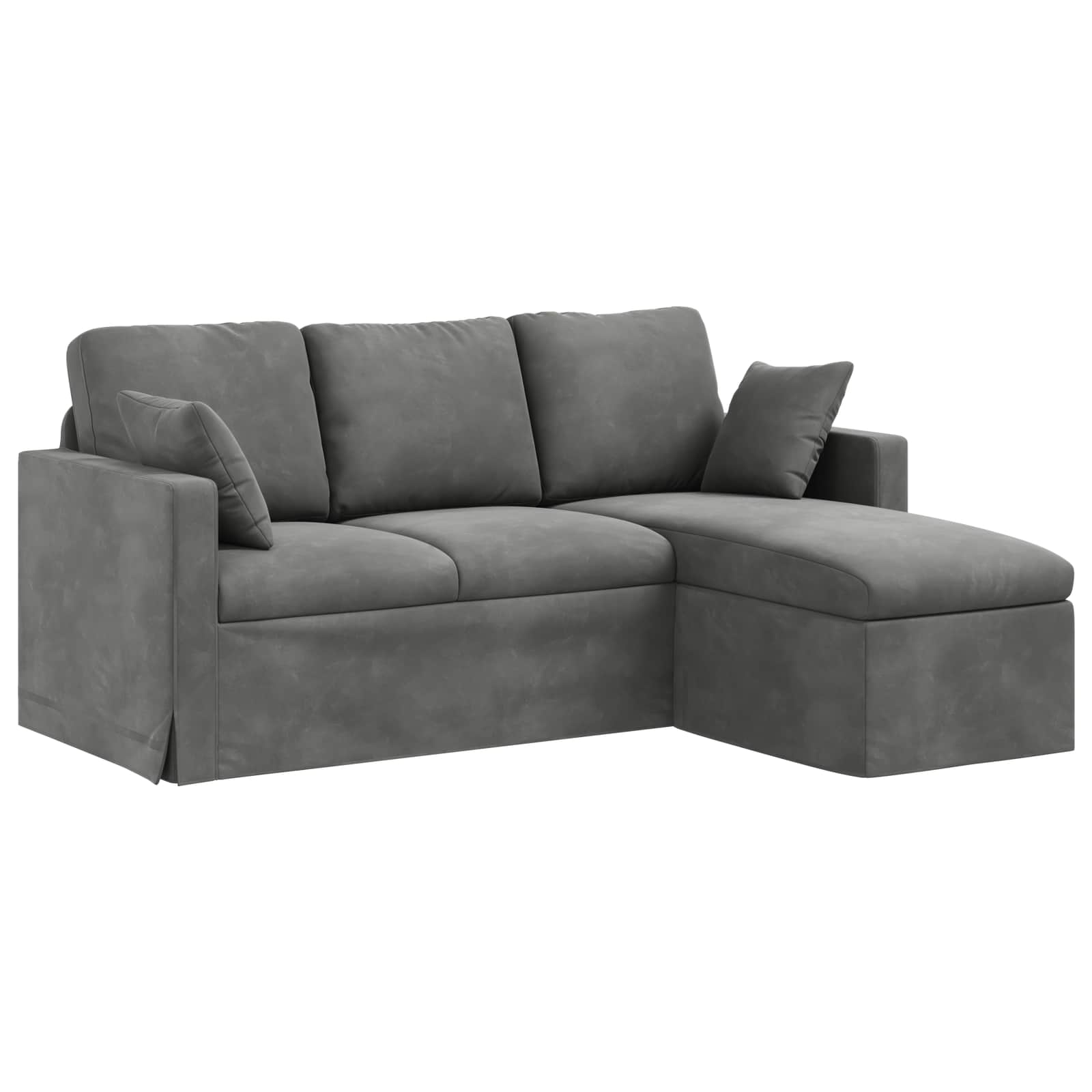 Canapé Gris foncé 178 x 134 x 80 cm Velours
