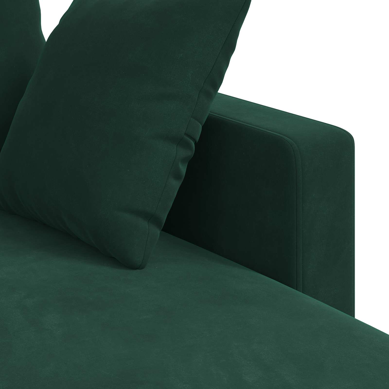 Canapé Vert foncé 178 x 134 x 80 cm Velours