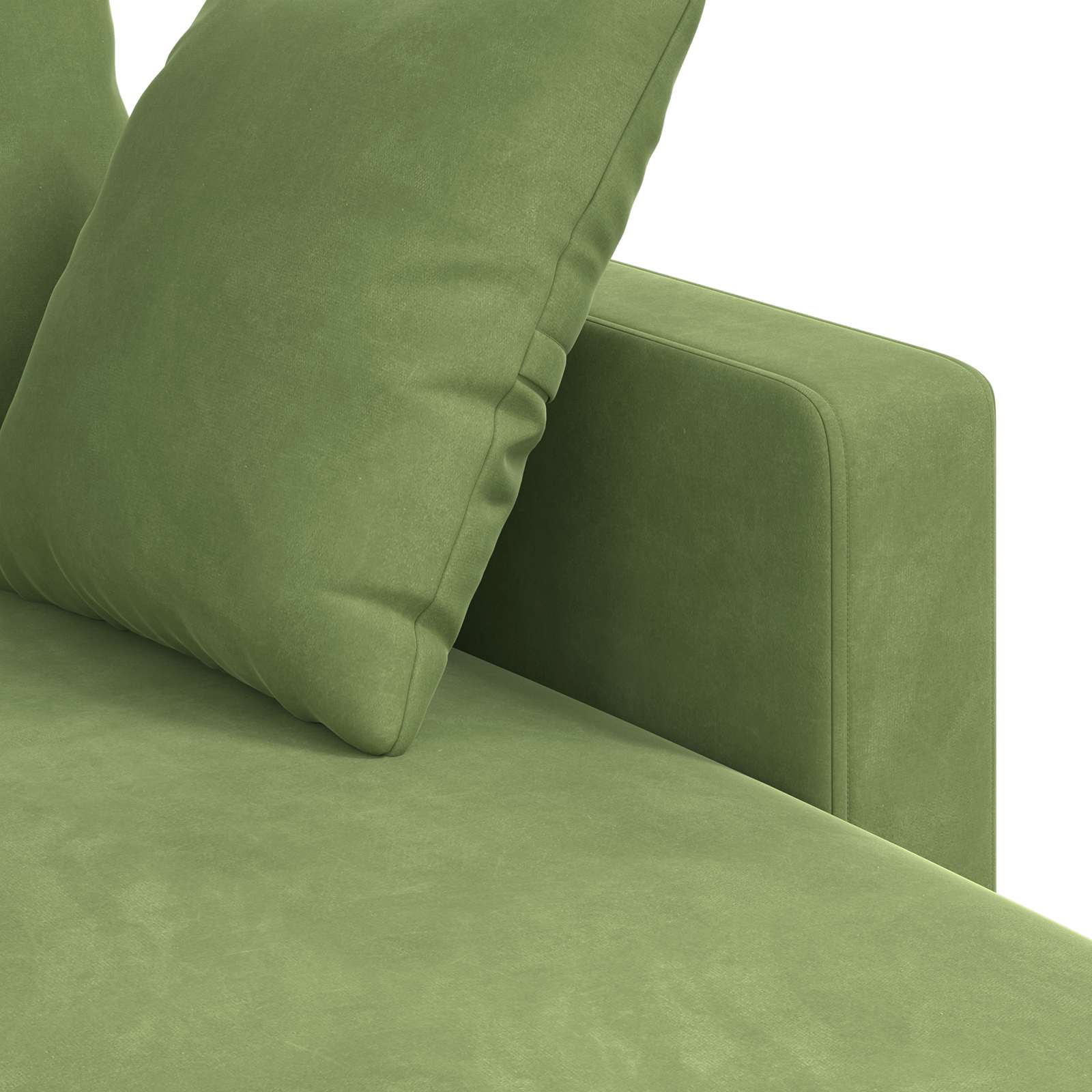 Canapé Vert clair 178 x 134 x 80 cm Velours