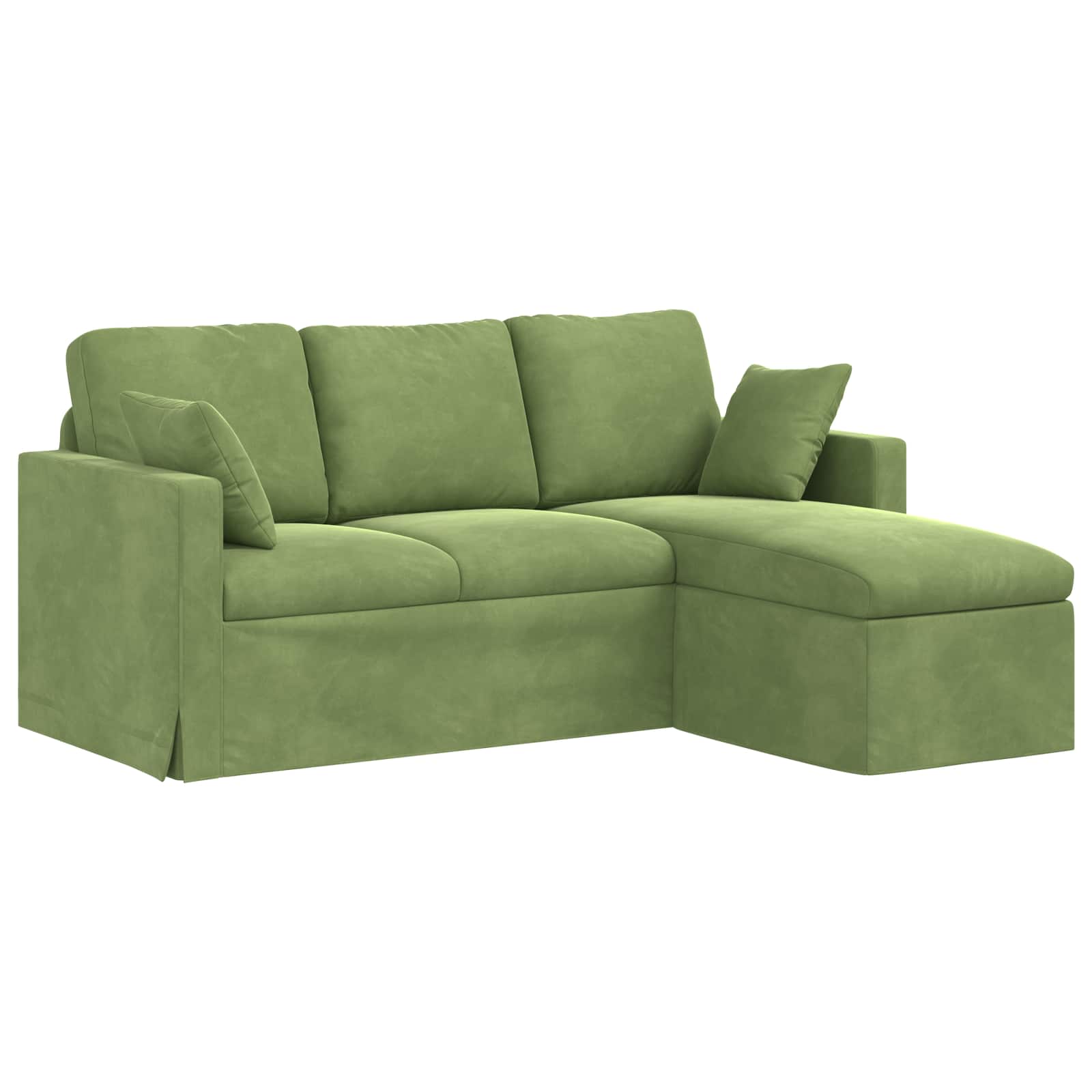 Canapé Vert clair 178 x 134 x 80 cm Velours