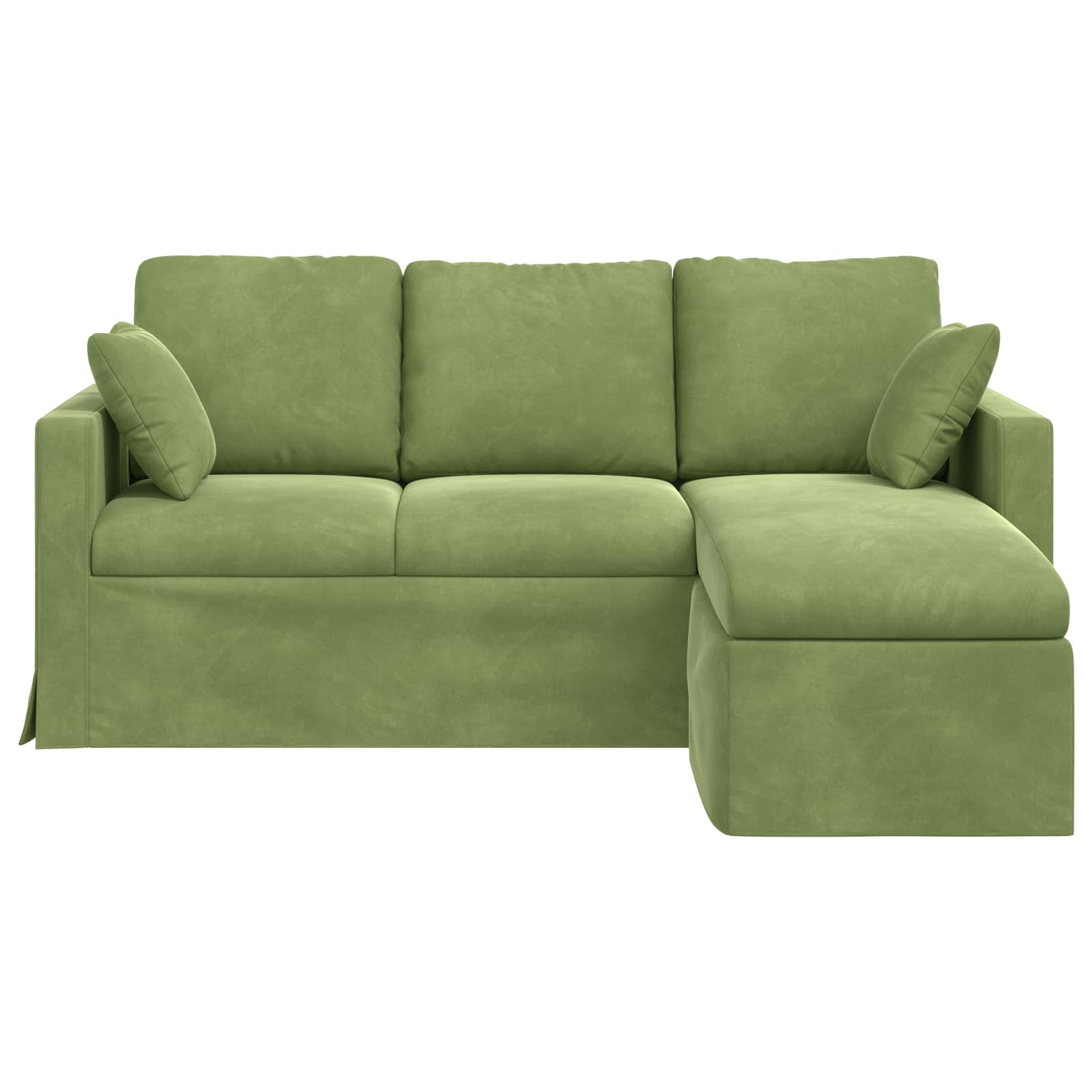 Canapé Vert clair 178 x 134 x 80 cm Velours