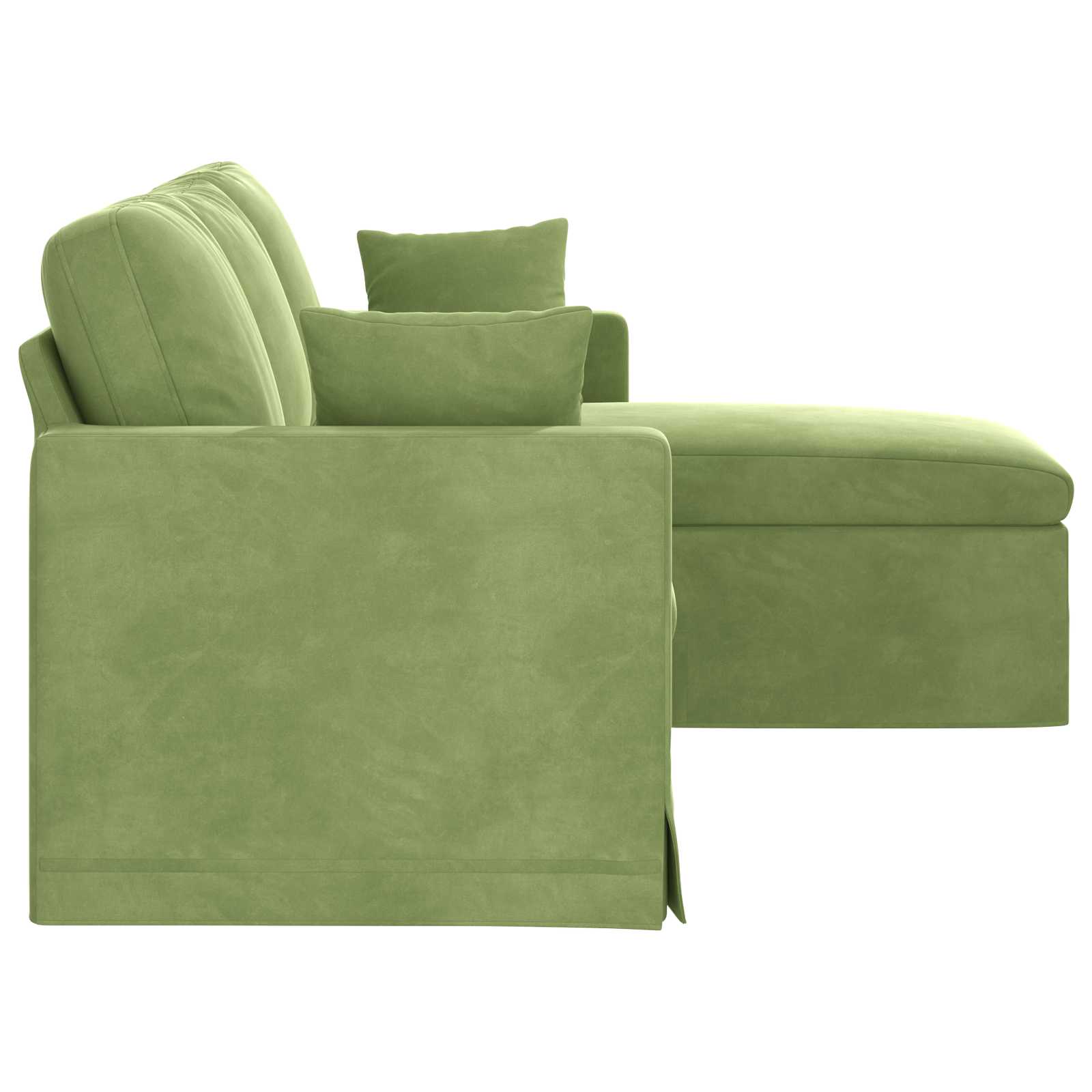 Canapé Vert clair 178 x 134 x 80 cm Velours