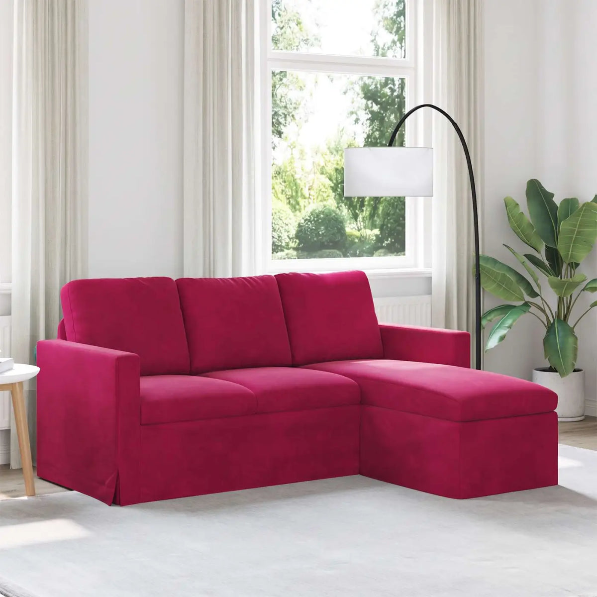 Canapé Bordeaux 178 x 134 x 80 cm Velours - XIOS