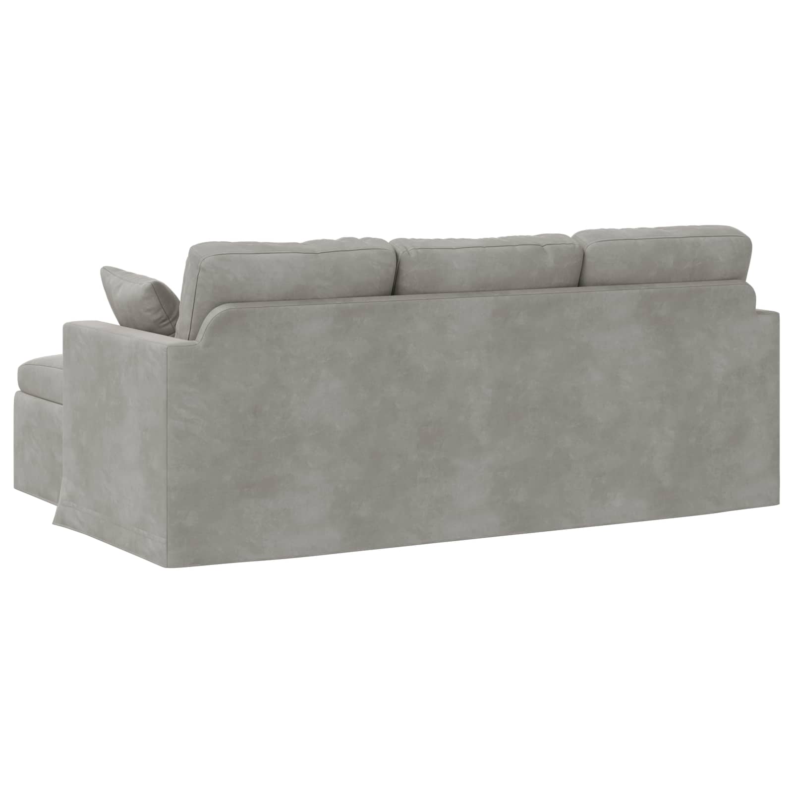Canapé Gris clair 198 x 134 x 80 cm Velours