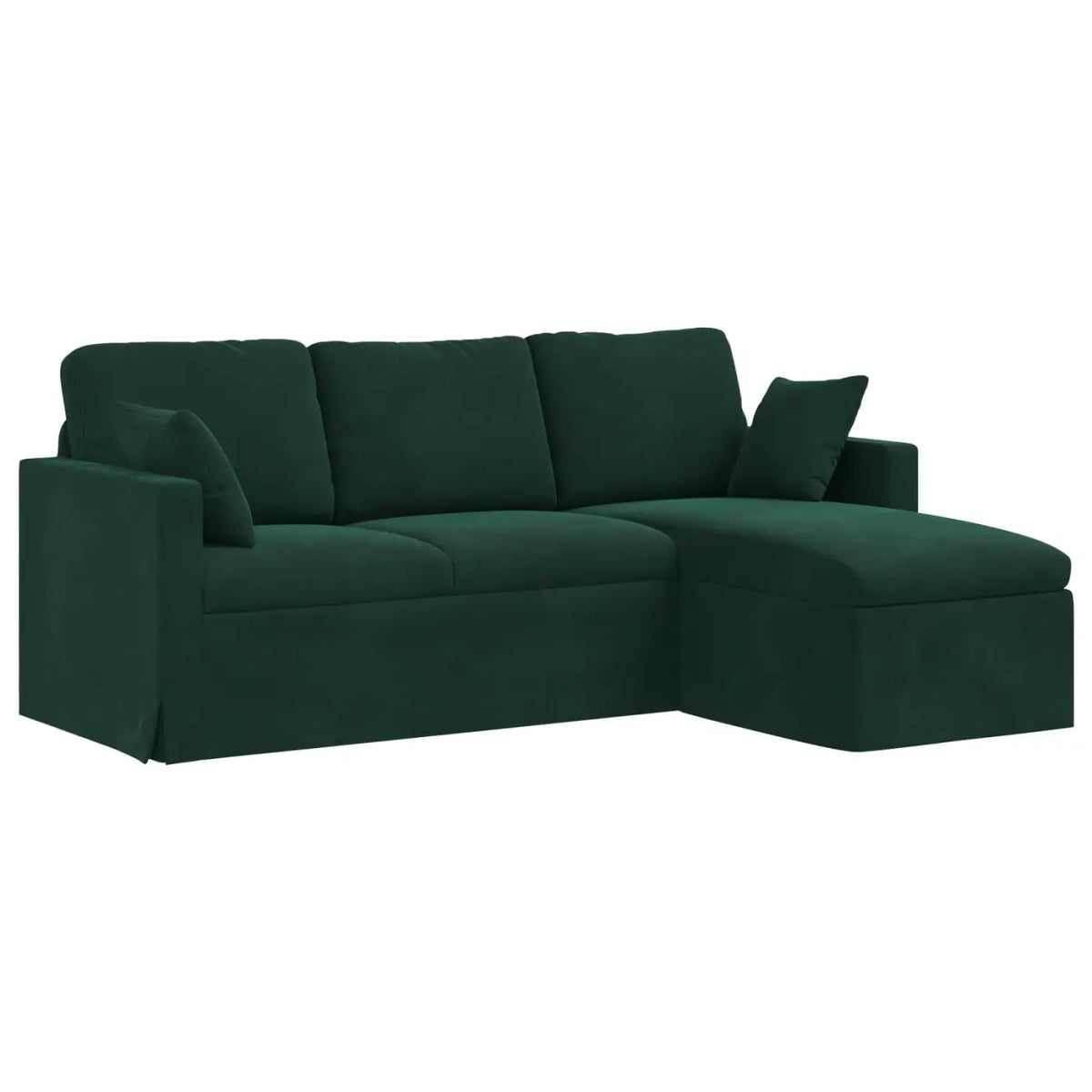 Canapé Vert foncé 198 x 134 x 80 cm Velours - XIOS