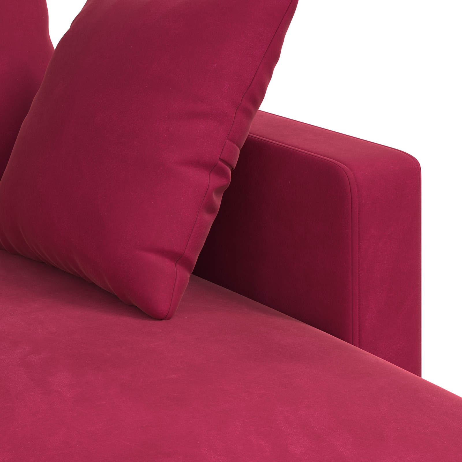 Canapé Bordeaux 198 x 134 x 80 cm Velours