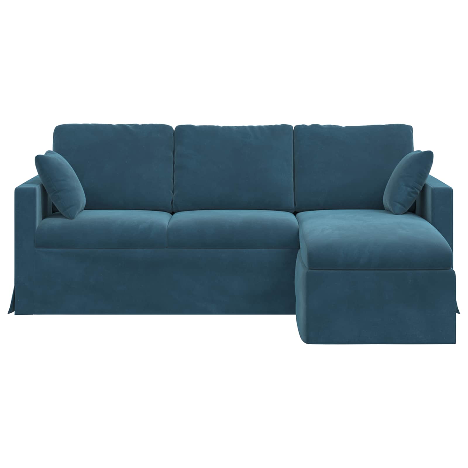Canapé Bleu 198 x 134 x 80 cm Velours - XIOS