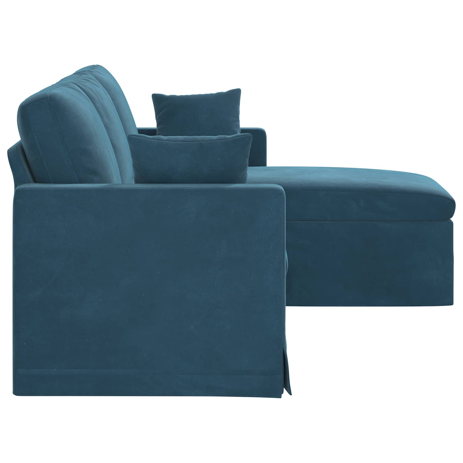 Canapé Bleu 198 x 134 x 80 cm Velours - XIOS