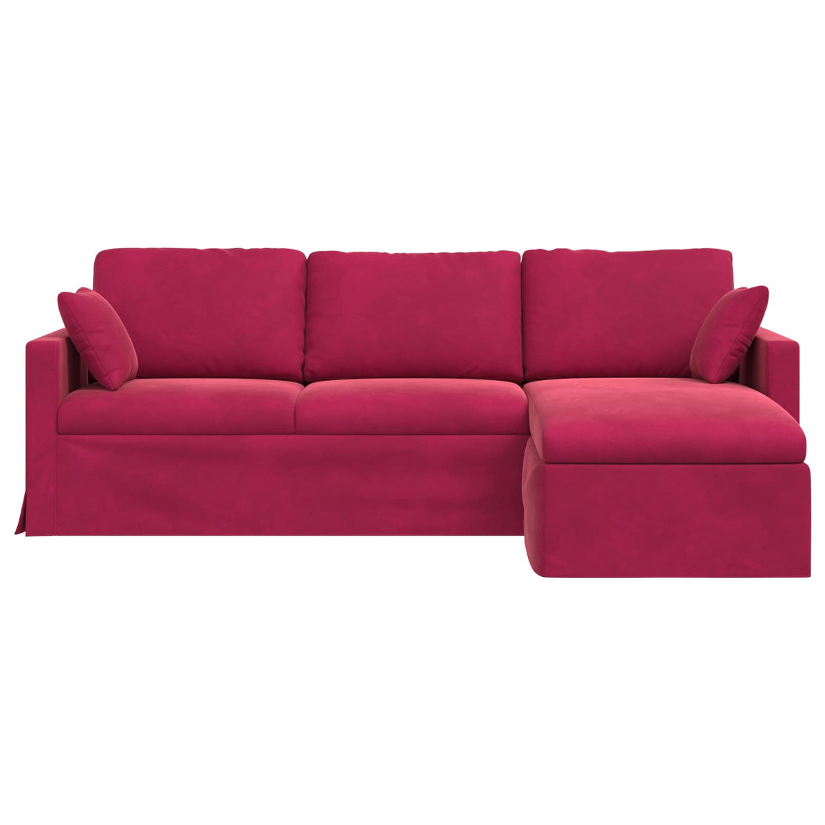 Canapé Bordeaux 228 x 134 x 80 cm Velours