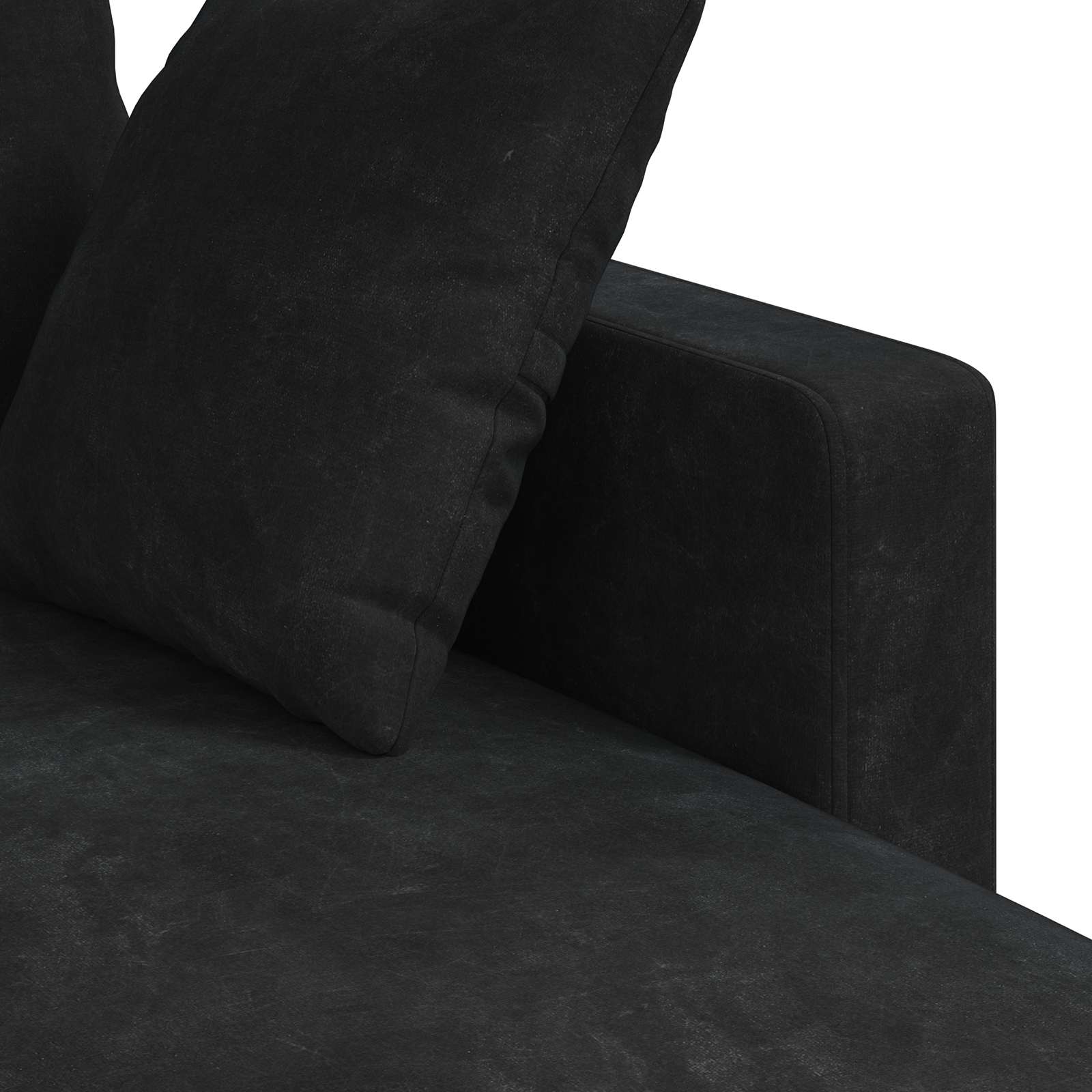 Canapé Noir 228 x 134 x 80 cm Velours