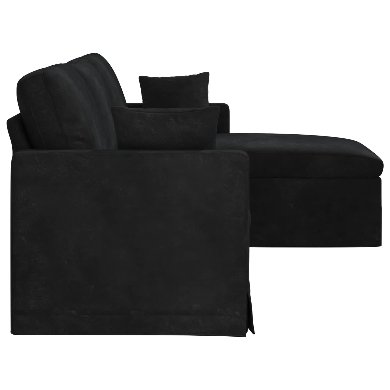 Canapé Noir 228 x 134 x 80 cm Velours