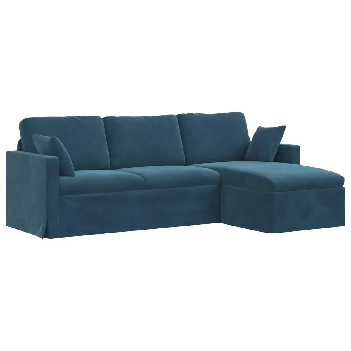 Canapé Bleu 228 x 134 x 80 cm Velours - XIOS