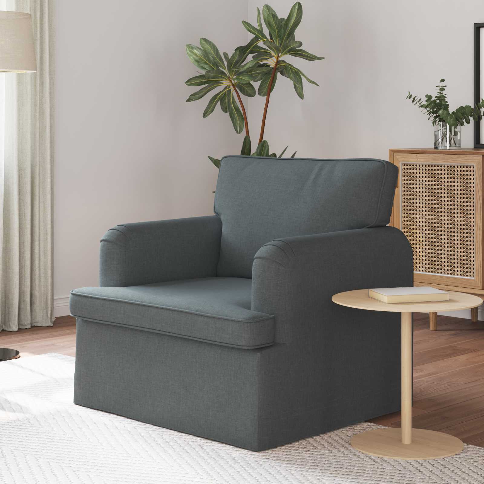 Canapé 60cm Gris foncé Métал - XIOS
