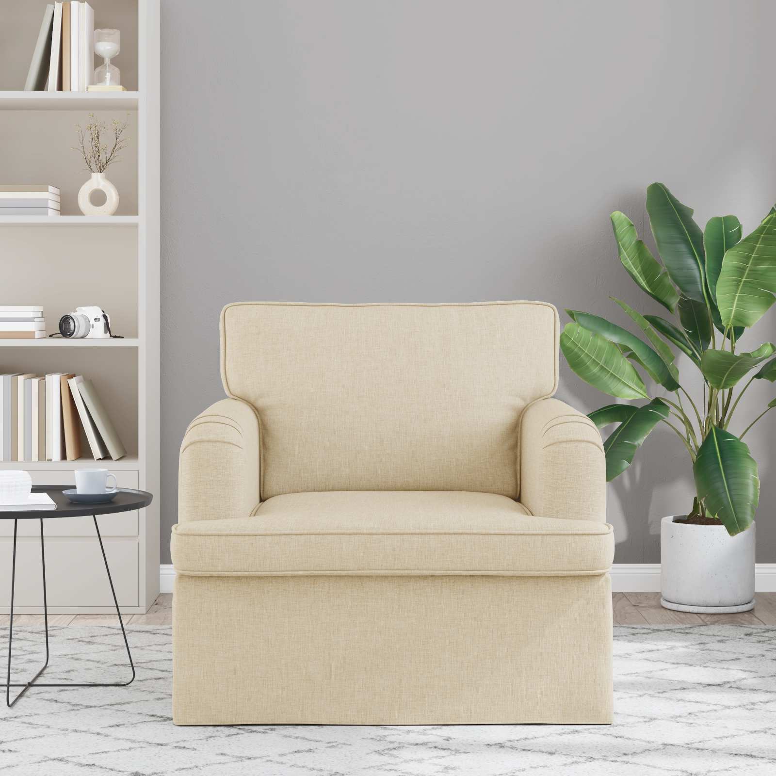 Canapé 60cm Crème Métал - XIOS