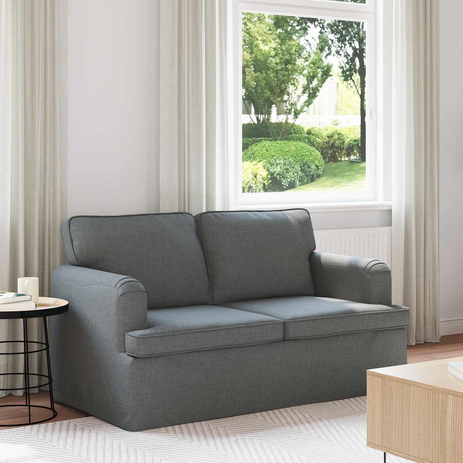 Canapé 120cm Gris foncé Métал - XIOS