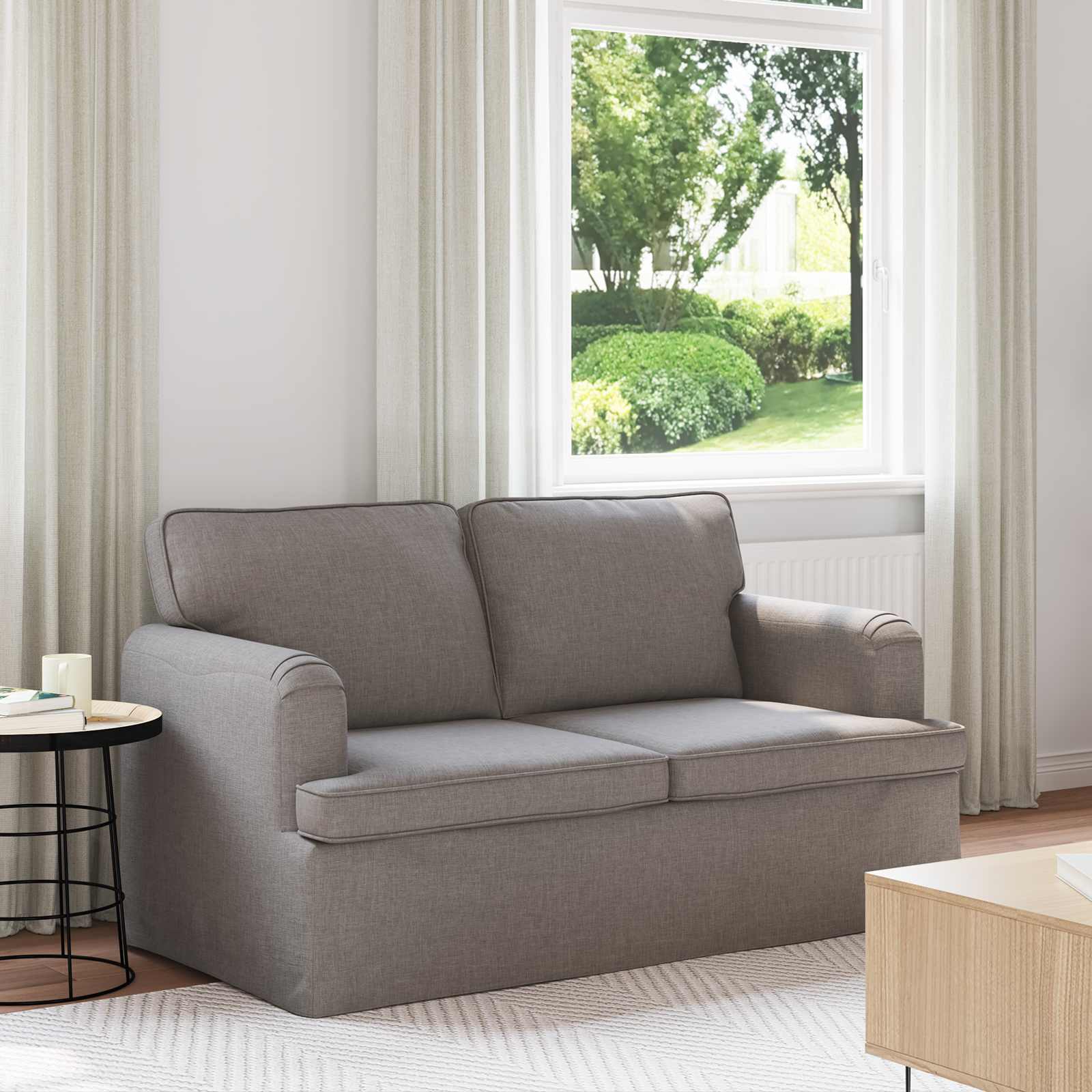 Canapé 120cm Taupe Métал - XIOS
