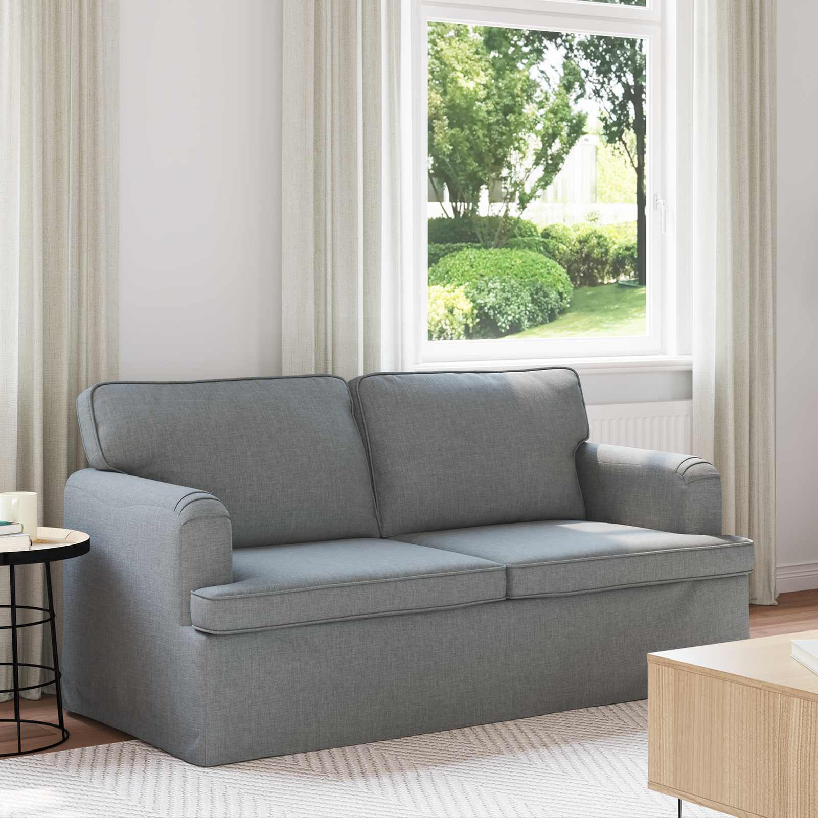 Canapé 140cm Gris clair Métал - XIOS