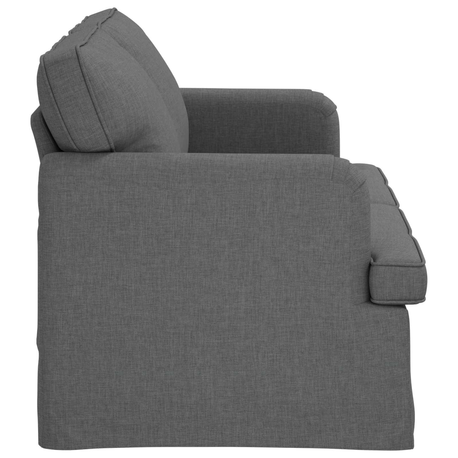 Canapé 140cm Gris foncé Métал - XIOS