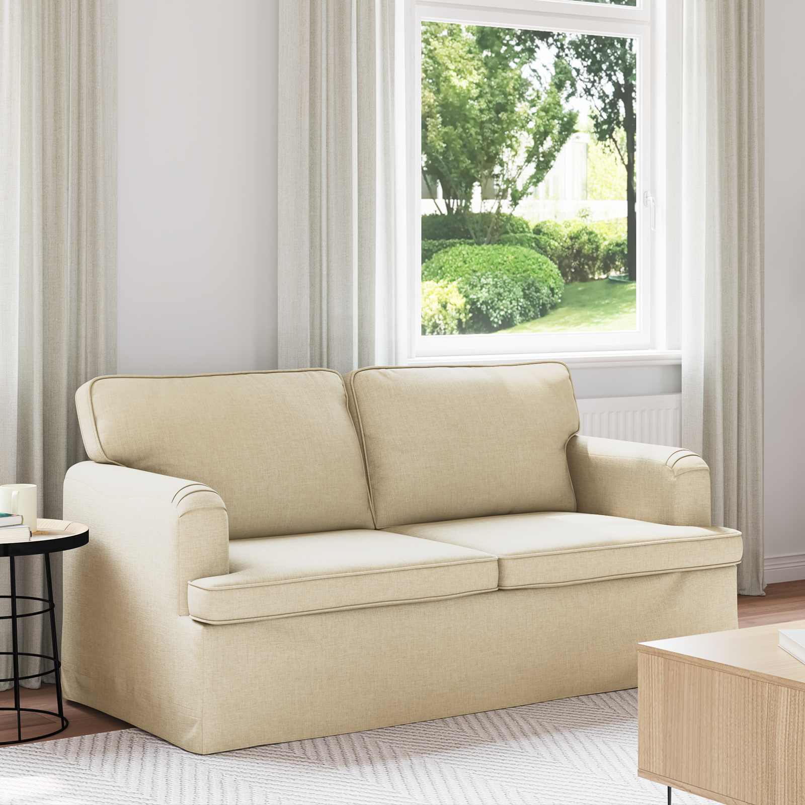 Canapé 140cm Crème Métал - XIOS