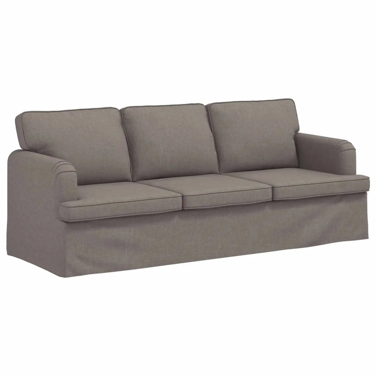 Canapé Taupe 201 x 80 x 85 cm tissu - XIOS
