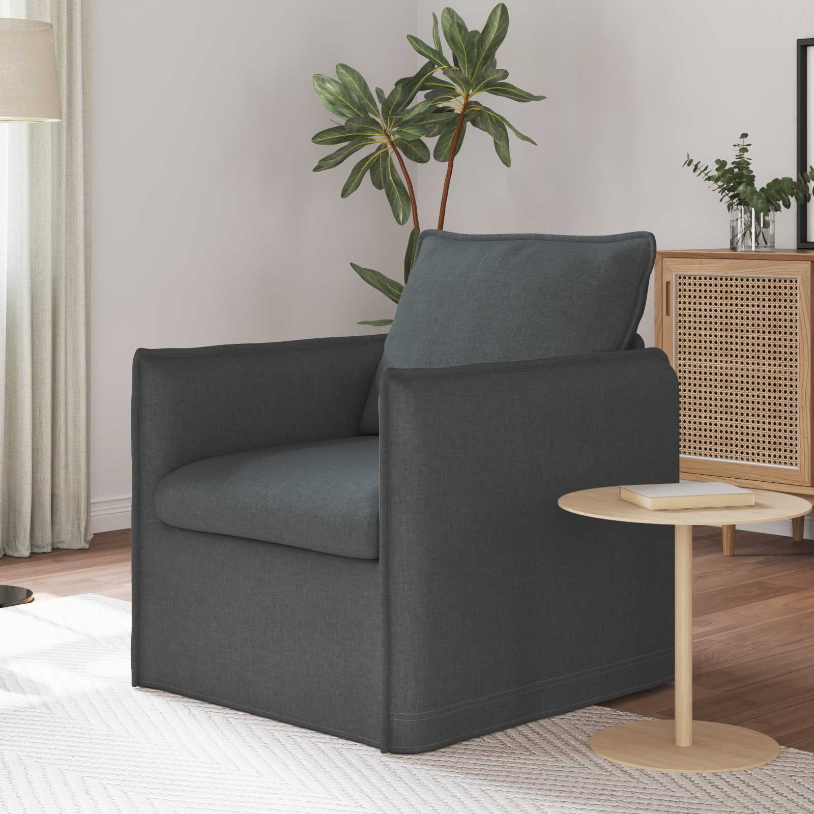 Canapé 60cm Gris foncé Métал - XIOS