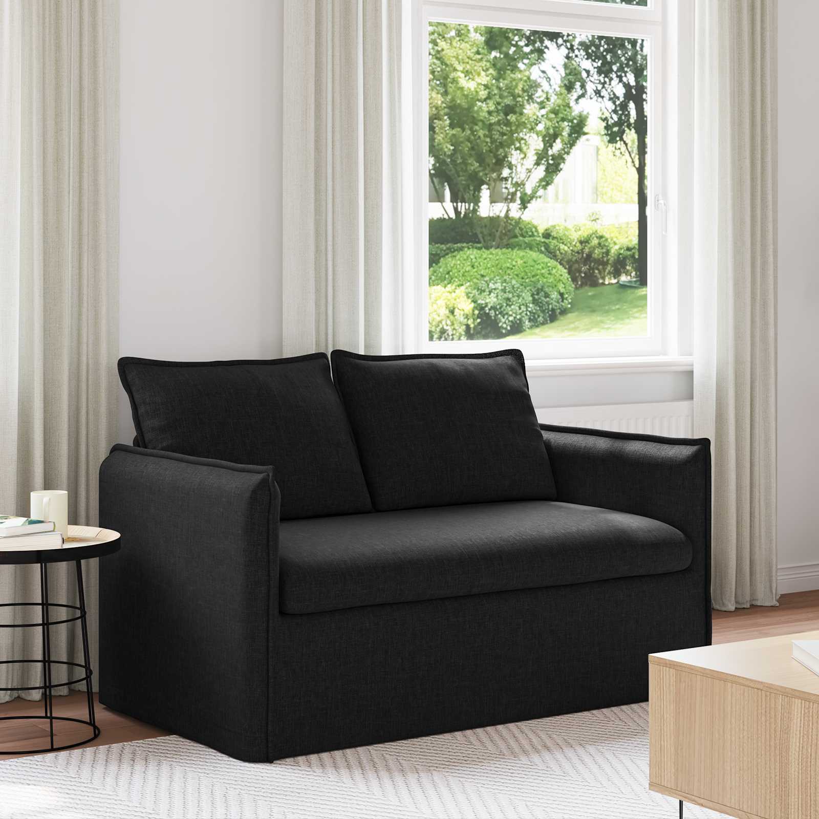 Canapé 120cm Noir Métал - XIOS