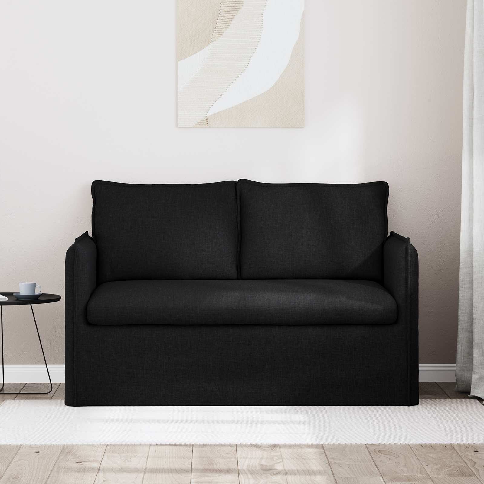Canapé 120cm Noir Métал - XIOS