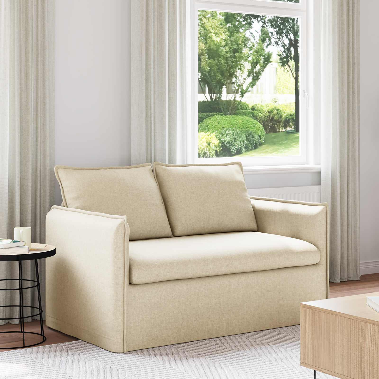 Canapé 120cm Crème Métал - XIOS